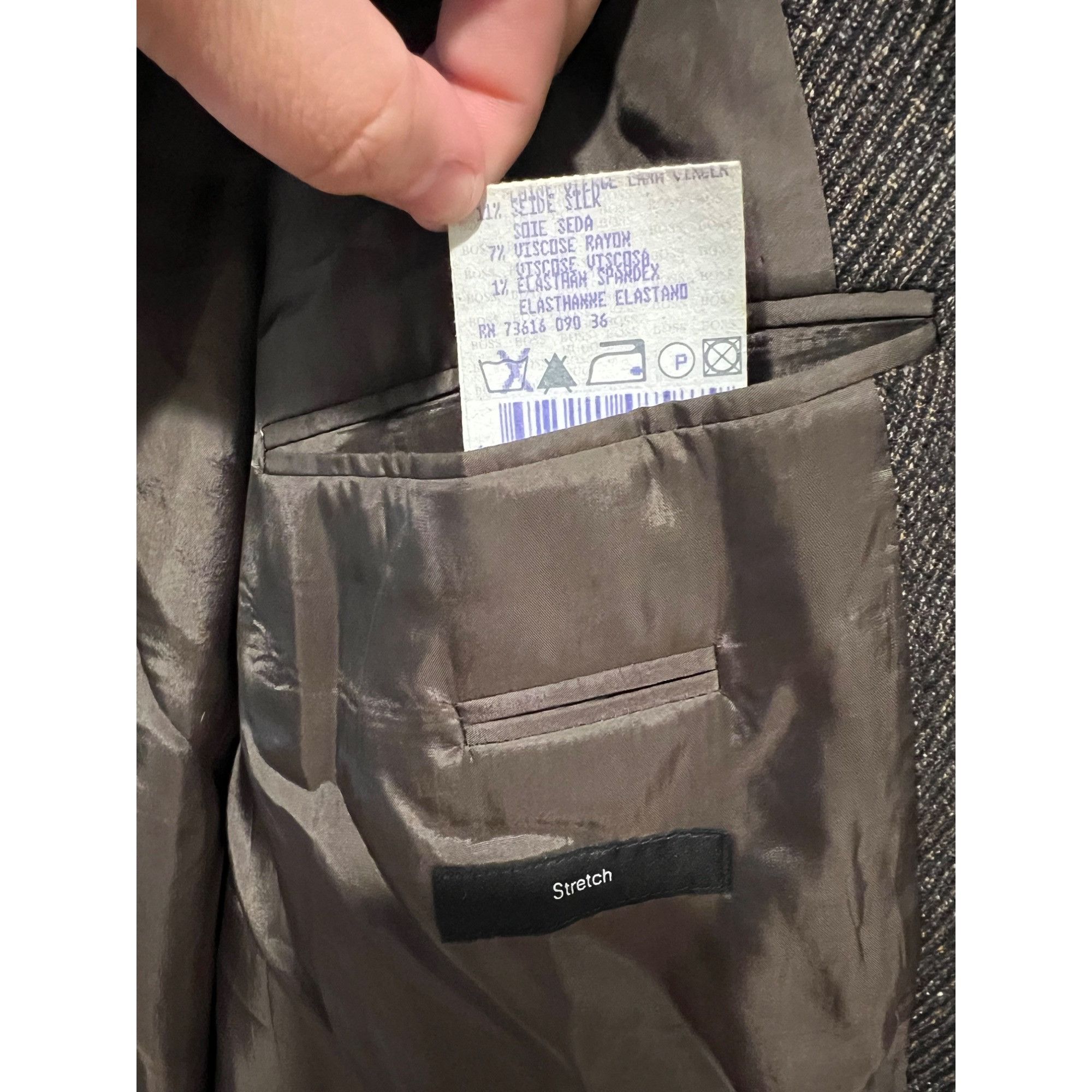 Hugo Boss Hugo Boss Will Blend Brown Blazer Sport Coat - Size 46L Size 46L - 3 Thumbnail