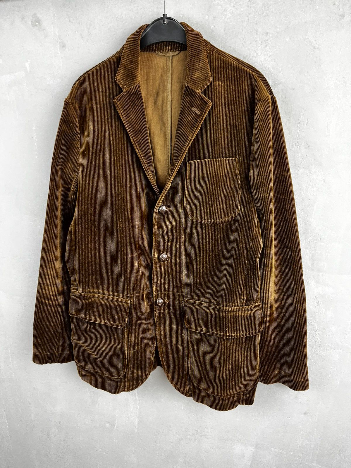 Ralph Lauren Rare Vintage Polo Ralph Lauren Corduroy Blazer Leather Size 40R - 1 Thumbnail