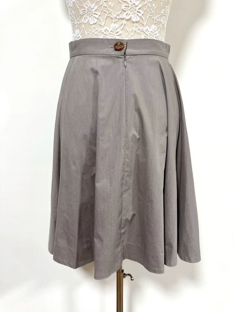 Vivienne Westwood Vivienne Westwood size2 Kaki grey cut skirt Size 28" / US 6 / IT 42 - 4 Thumbnail