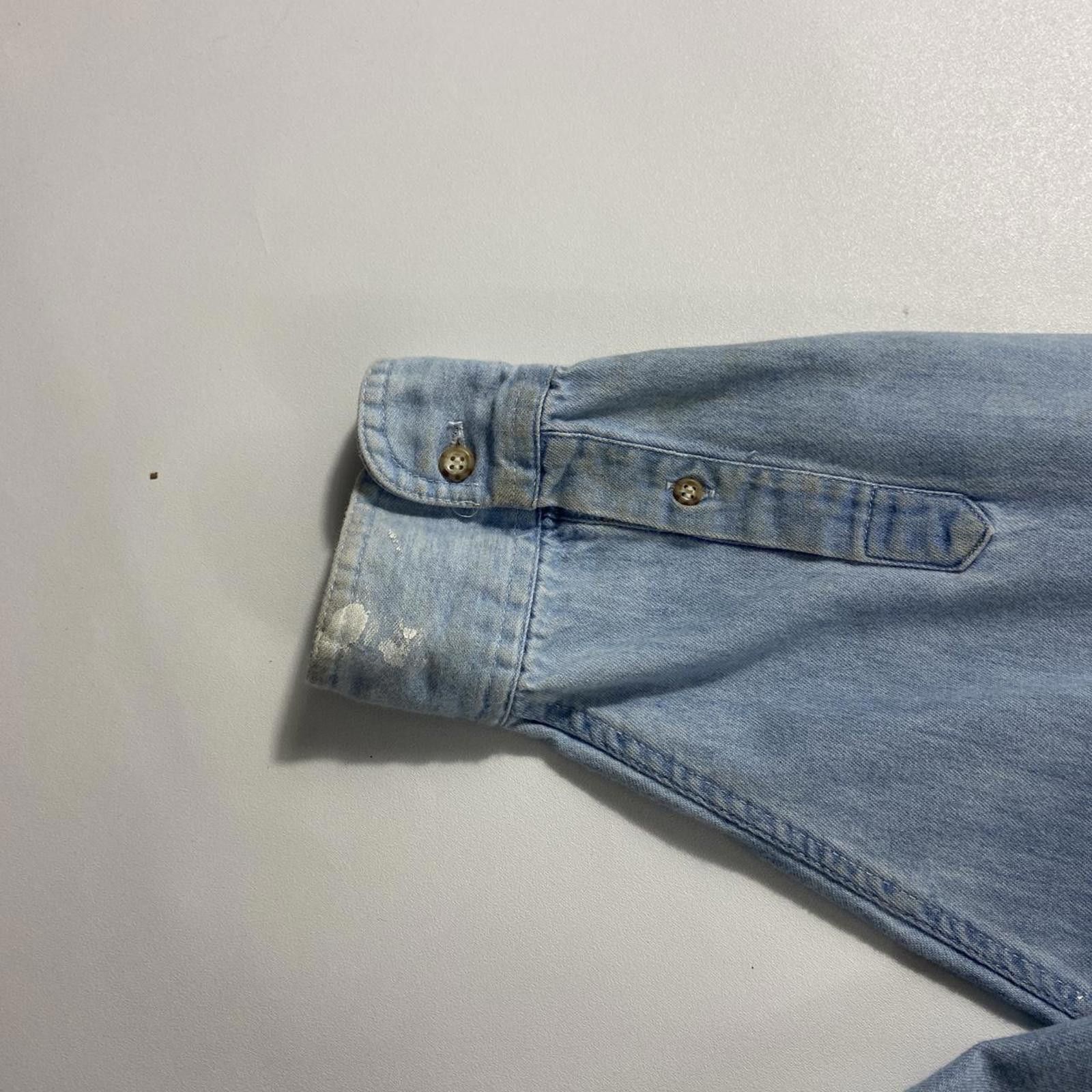Vintage Vintage 90d Denim Shirt Size US XL / EU 56 / 4 - 4 Thumbnail