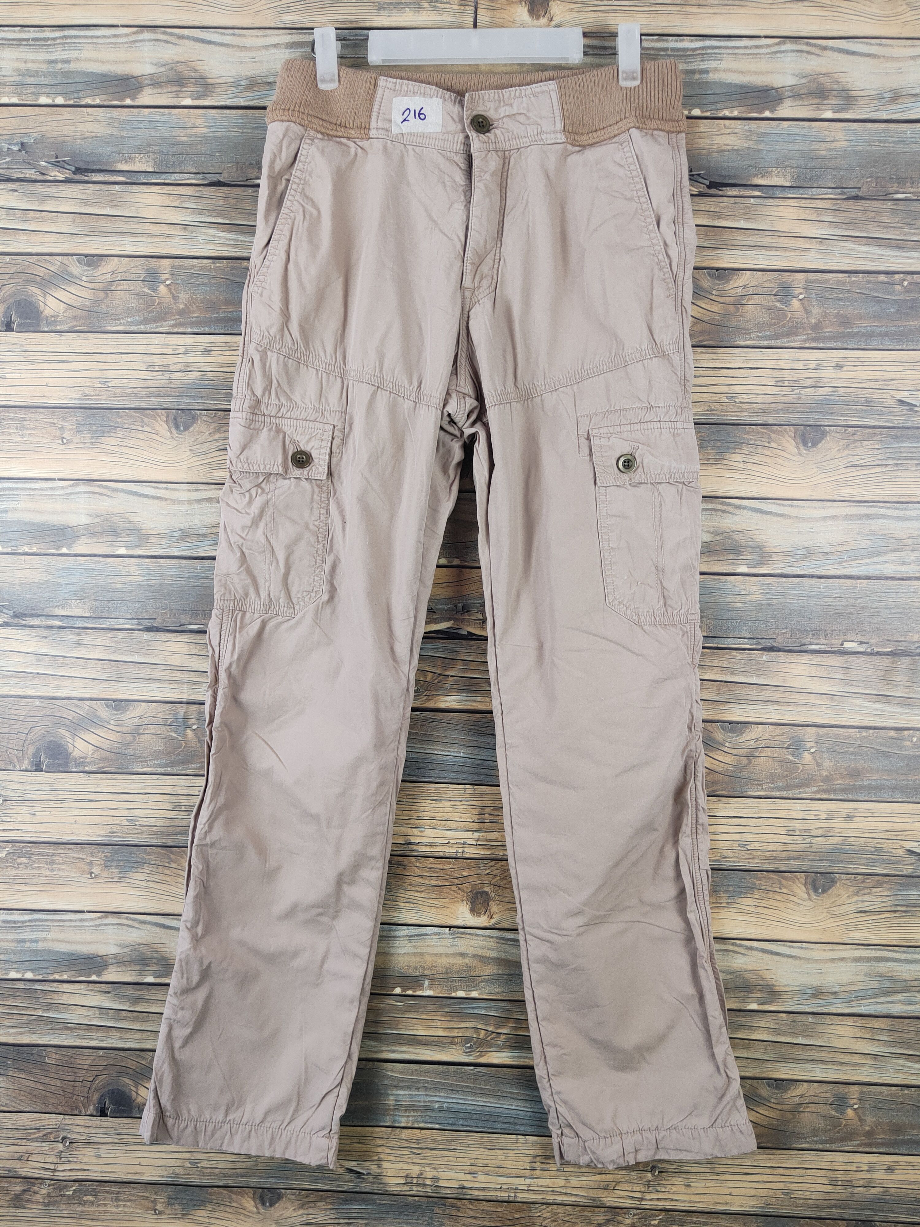 Japanese Brand DLL Kurasufuku Peach Multipocket Cargo Pants #216 Size 27" / US 4 / IT 40 - 1 Thumbnail