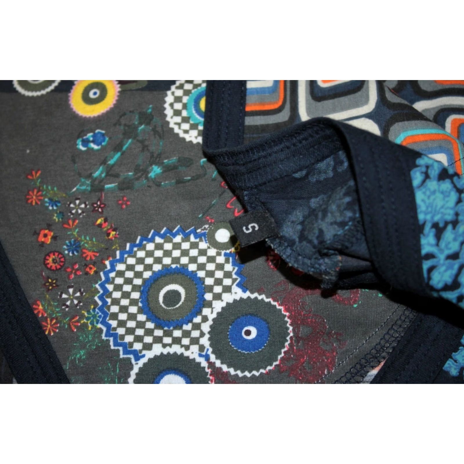Desigual Desigual womens Multicoloured A-Line Dress Size S Size S / US 4 / IT 40 - 7 Thumbnail