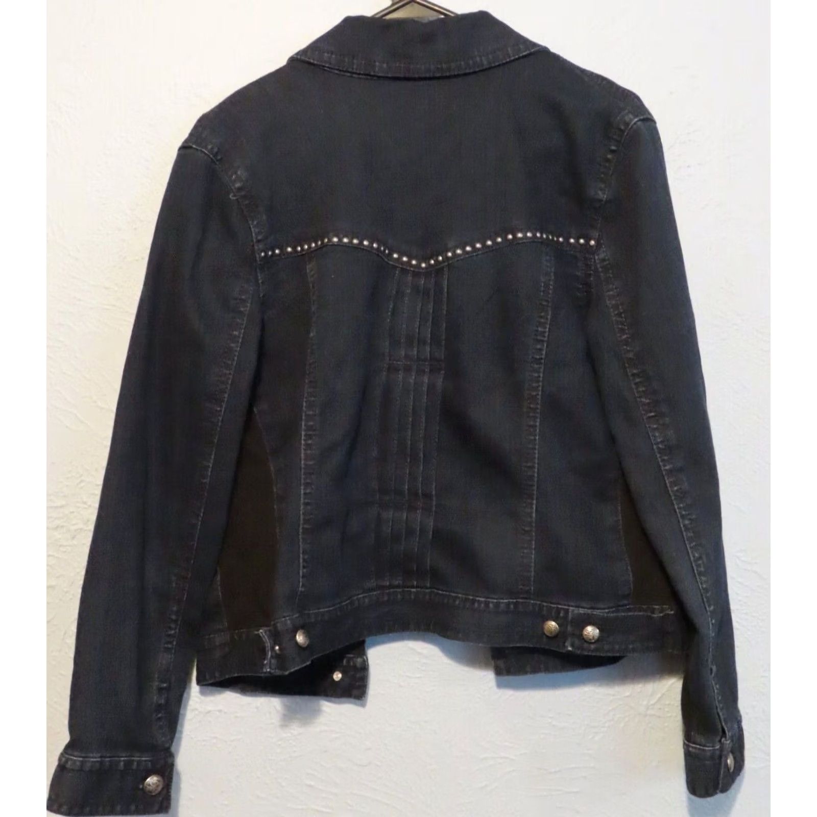 Vintage Style & Co. Denim Jacket Women Blue Medium Wash Short Sleeve Trucker Button Pockets Casual Workwear Size M / US 6-8 / IT 42-44 - 6 Thumbnail