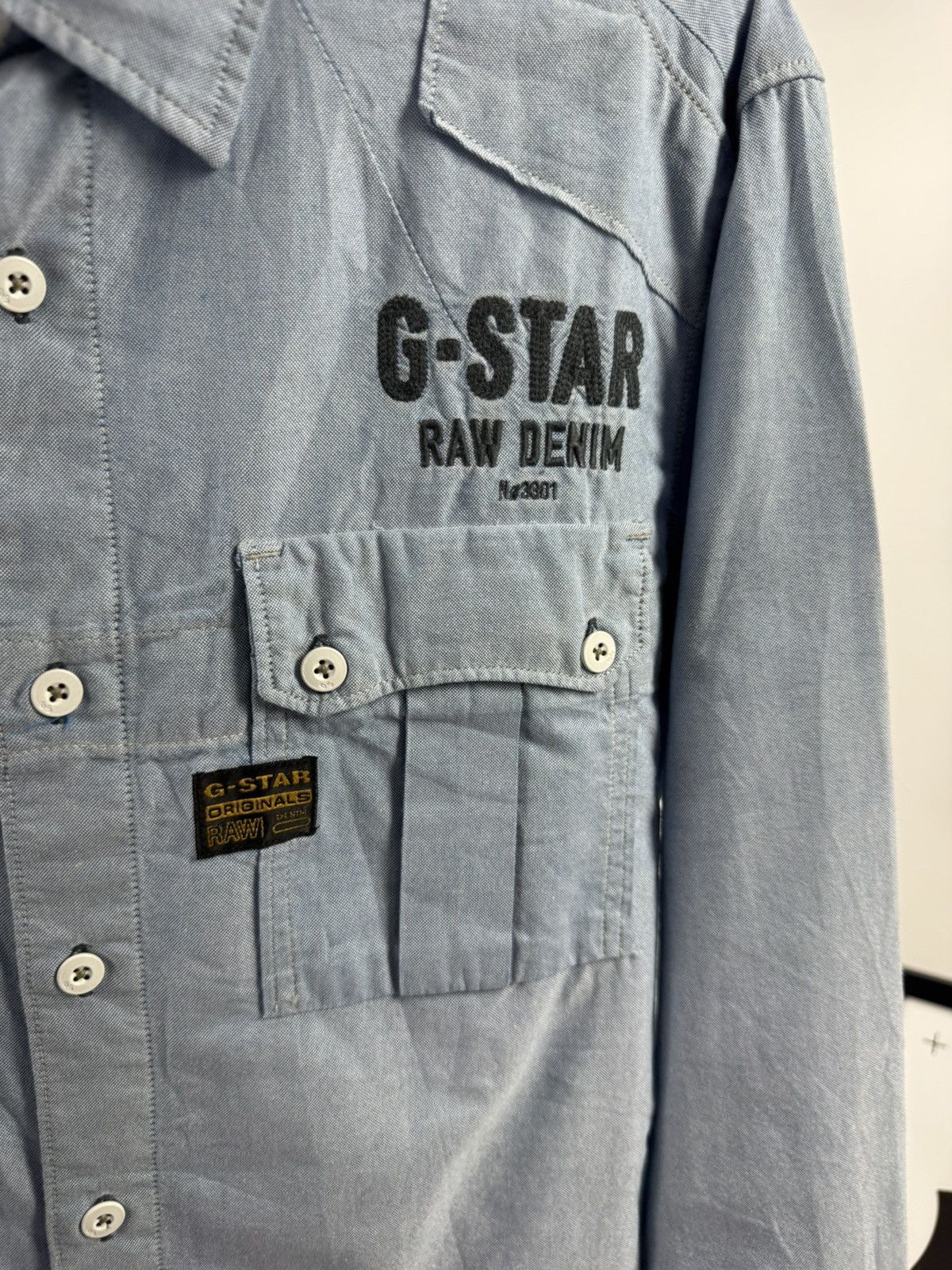 G-Star G-Star Raw Denim Shirt Size US L / EU 52-54 / 3 - 7 Thumbnail