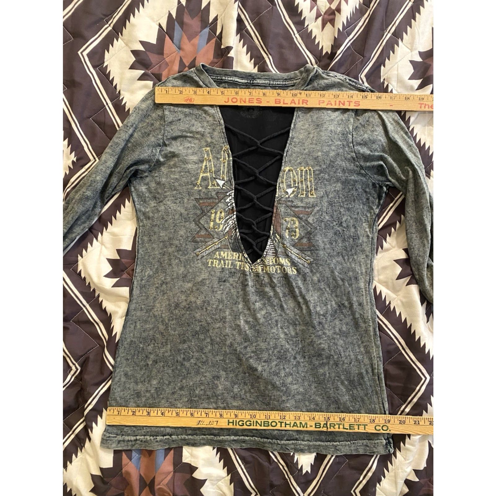 Affliction Affliction T-Shirt Woman Lace Shear Front Long Sleeve Crew Neck Gray L Size L / US 10 / IT 46 - 6 Thumbnail