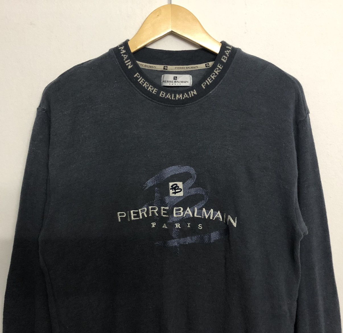 Balmain Pierre Balmain Paris Crewneck Knitted Neck Sweatshirt Size US M / EU 48-50 / 2 - 3 Thumbnail