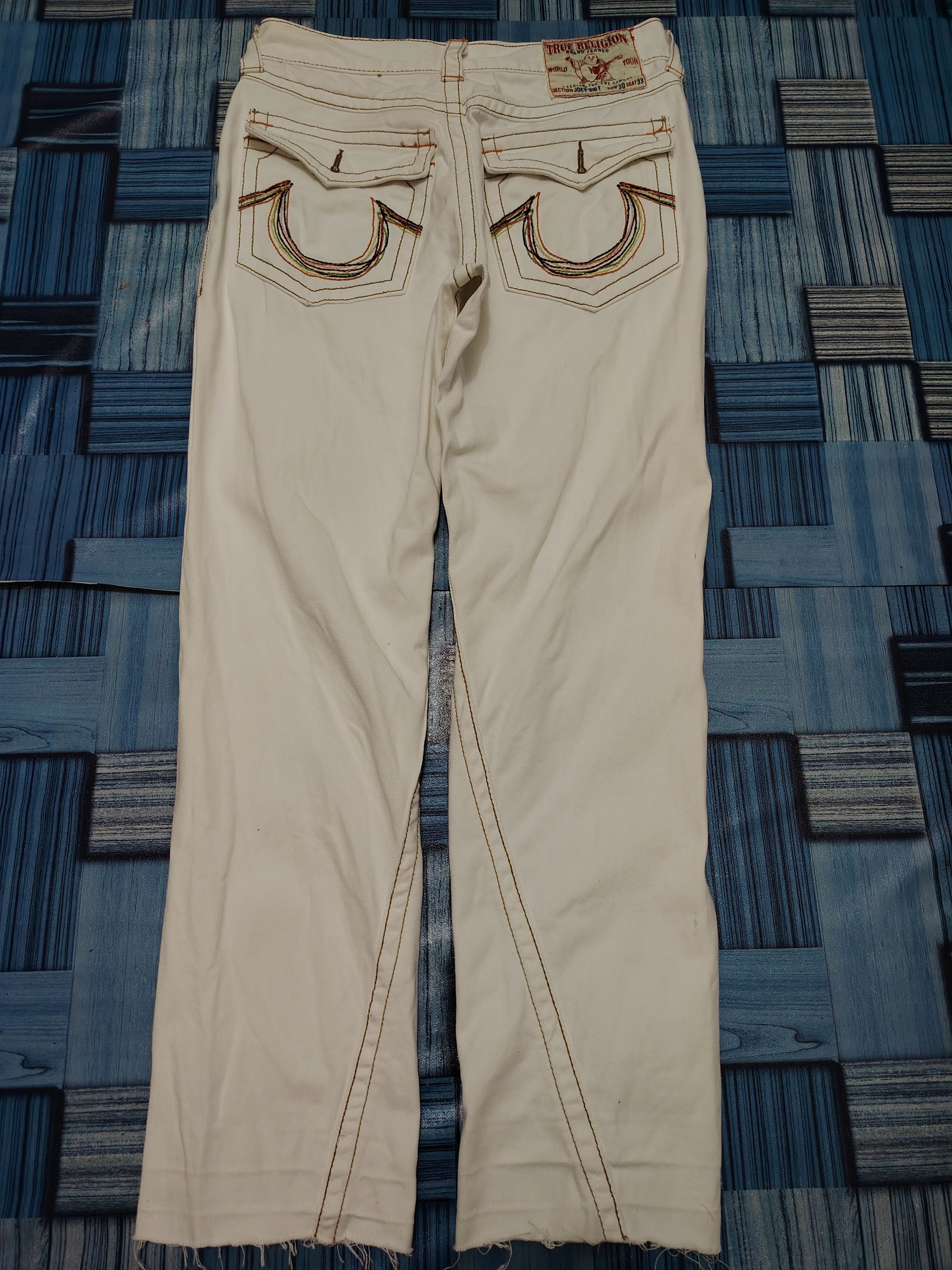 True Religion × Vintage 💥Insane💥 Damage True Religion Jeans Size US 29 - 14 Thumbnail