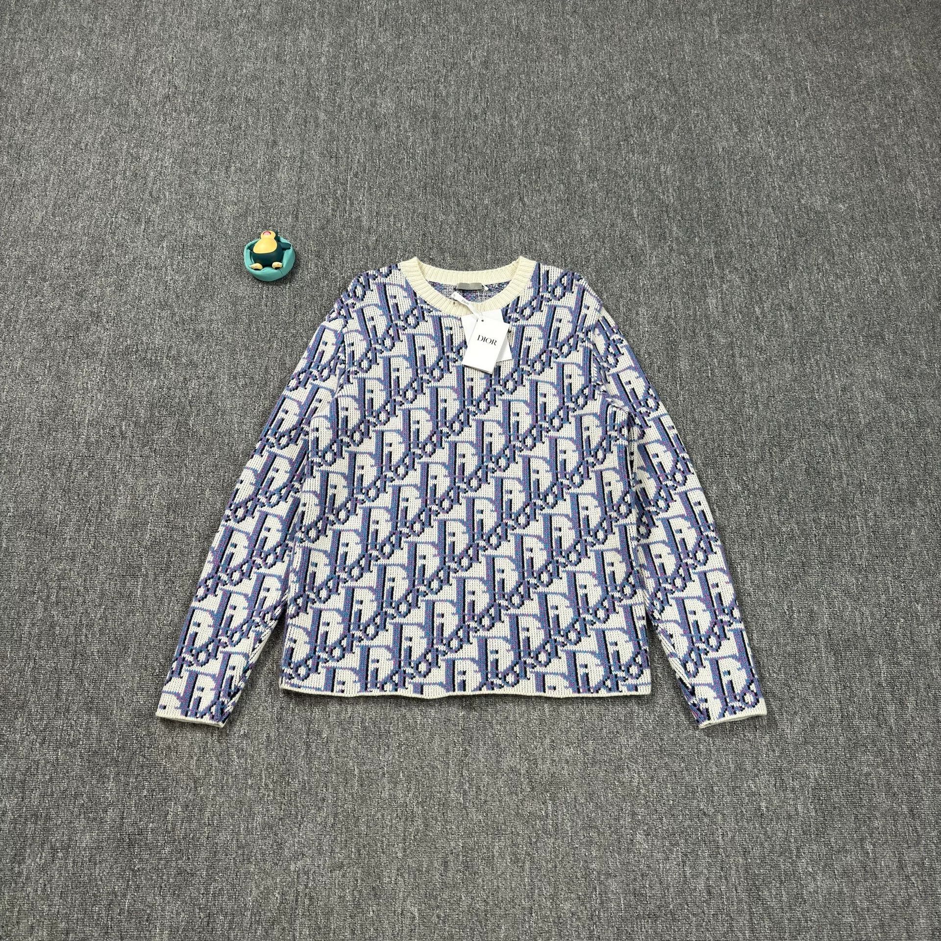 Dior Dior x Stussy Oblique Wool Cashmere Sweater M Size US M / EU 48-50 / 2 - 1 Thumbnail