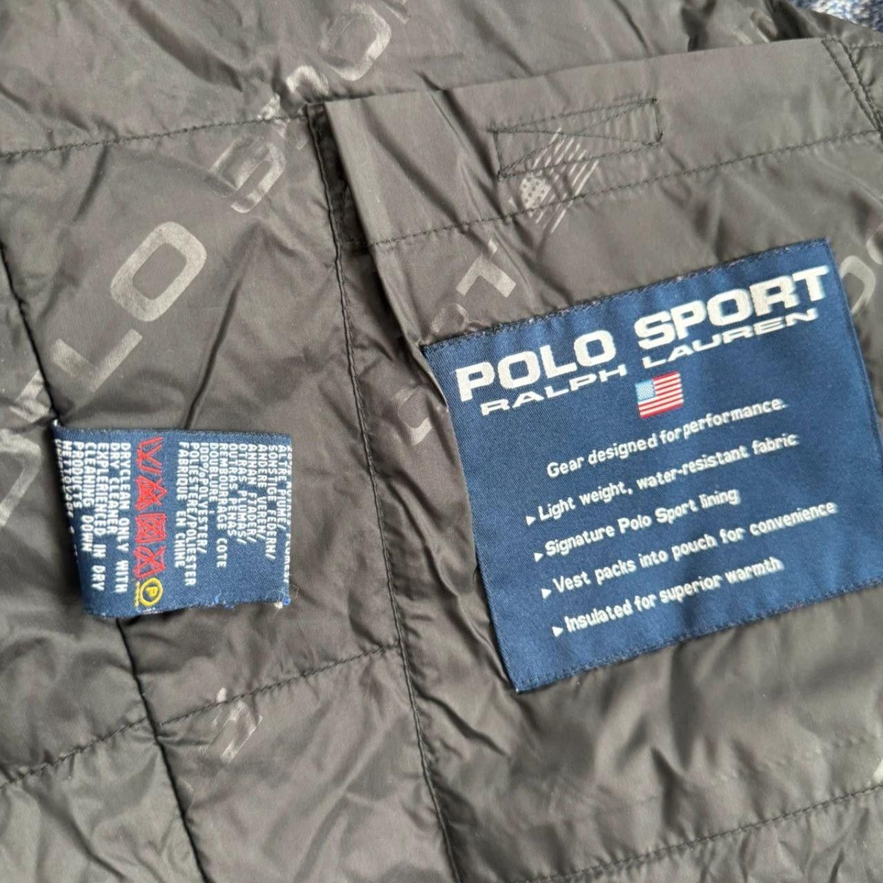 Polo Ralph Lauren Polo Sport Gilet Down Filled Blue Embroidred Logo Size US L / EU 52-54 / 3 - 6 Thumbnail