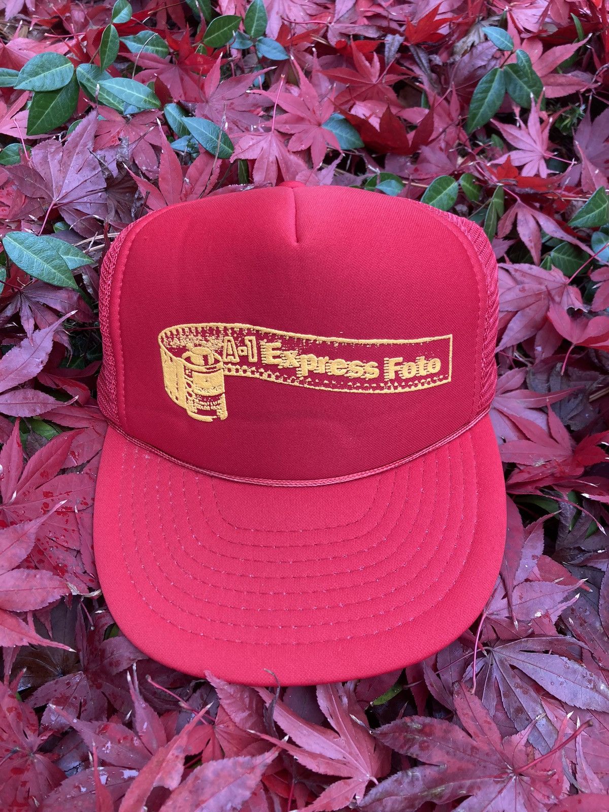 Vintage A-1 express photo cap Size 42 - 1 Thumbnail