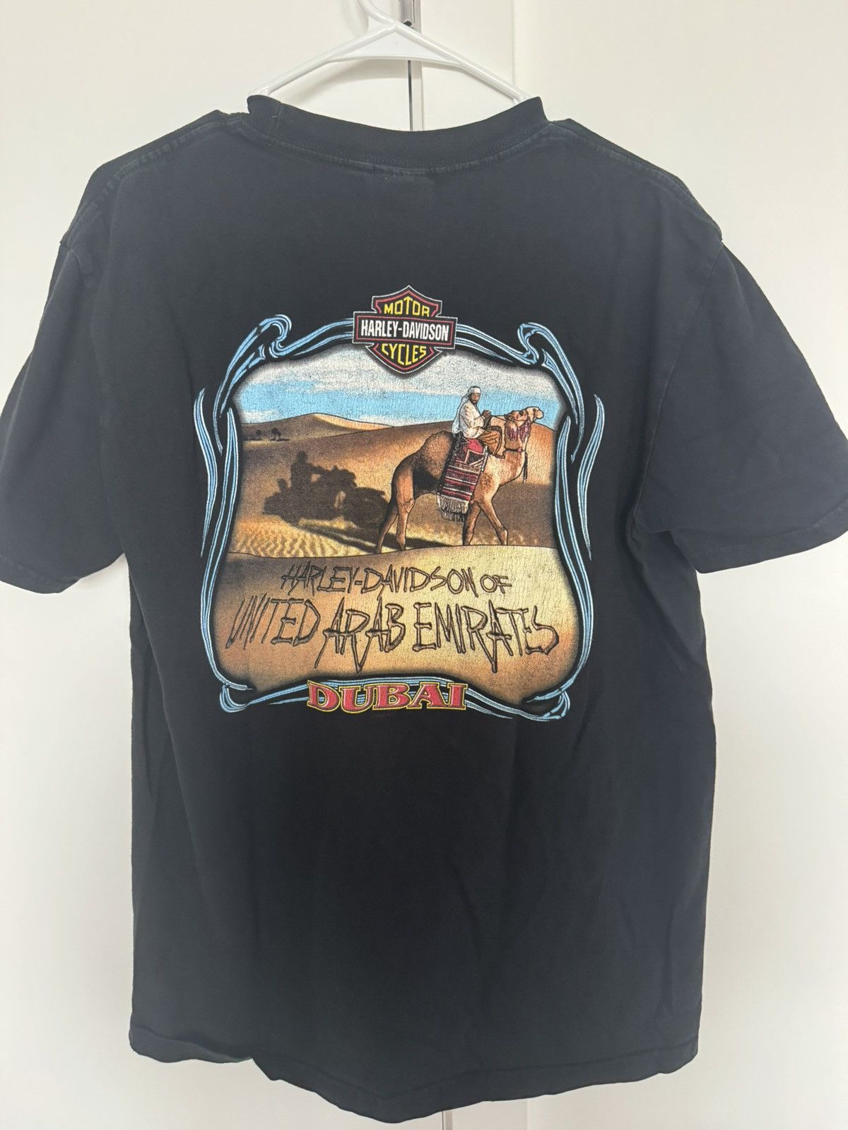 Harley Davidson Vintage 2007 Harley Davidson Dubai Motorcycle Shirt Flames Size US L / EU 52-54 / 3 - 3 Thumbnail