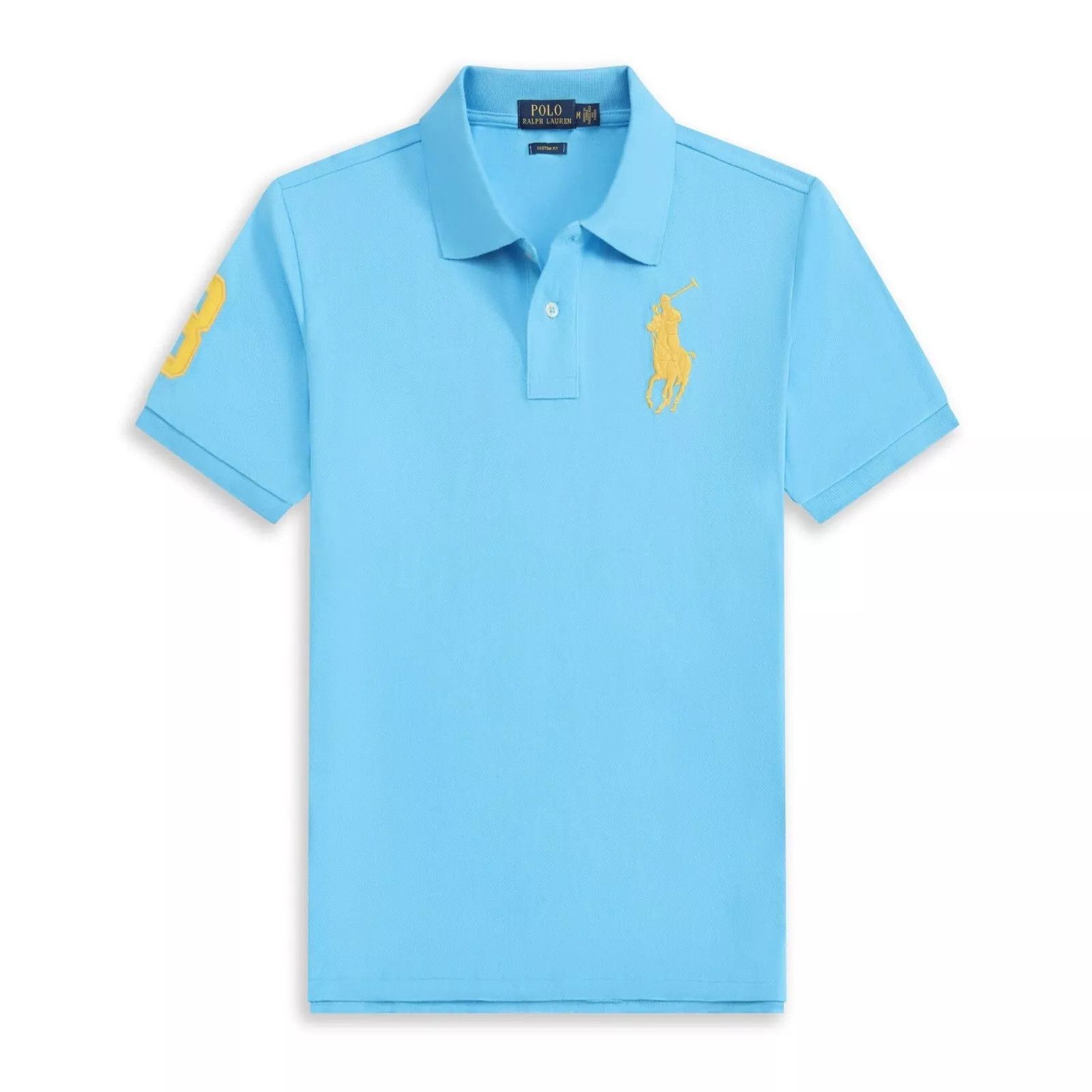 Polo Ralph Lauren Polo Ralph Lauren Mens Customized Slim Fit Mesh Polo Shirt Size US XS / EU 42 / 0 - 1 Thumbnail