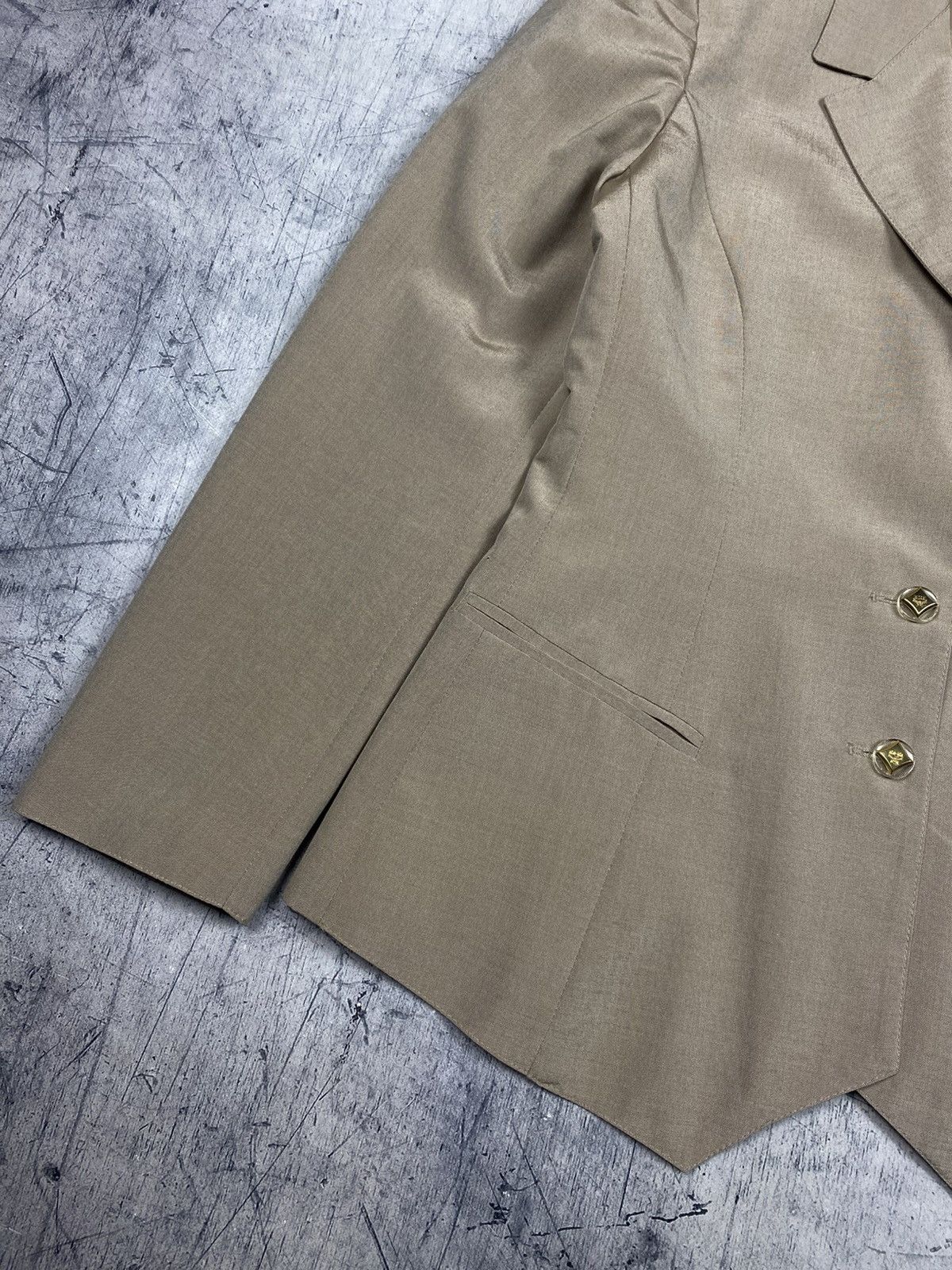 MCM MCM Wool Silk Blazer Jacket Women IT 40 Beige Made in Italy Size S / US 4 / IT 40 - 10 Thumbnail