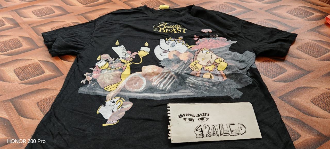 Disney Disney X Zara The Beauty & The Beast T-Shirt Size US L / EU 52-54 / 3 - 6 Thumbnail