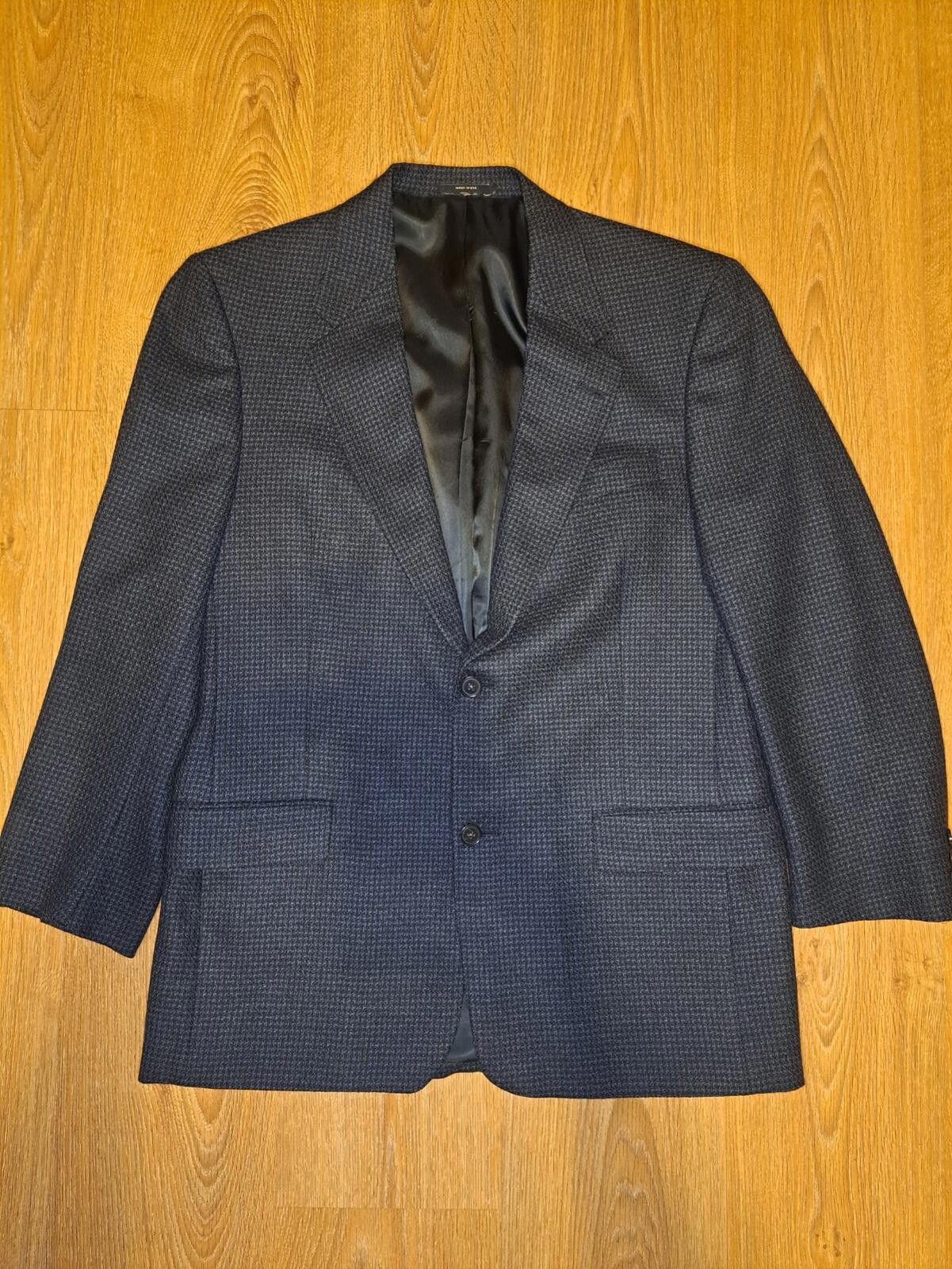 Hart Schaffner Marx VINTAGE Hart Schaffner Marx Sport Coat 40L Black Houndstooth Size 40L - 1 Thumbnail