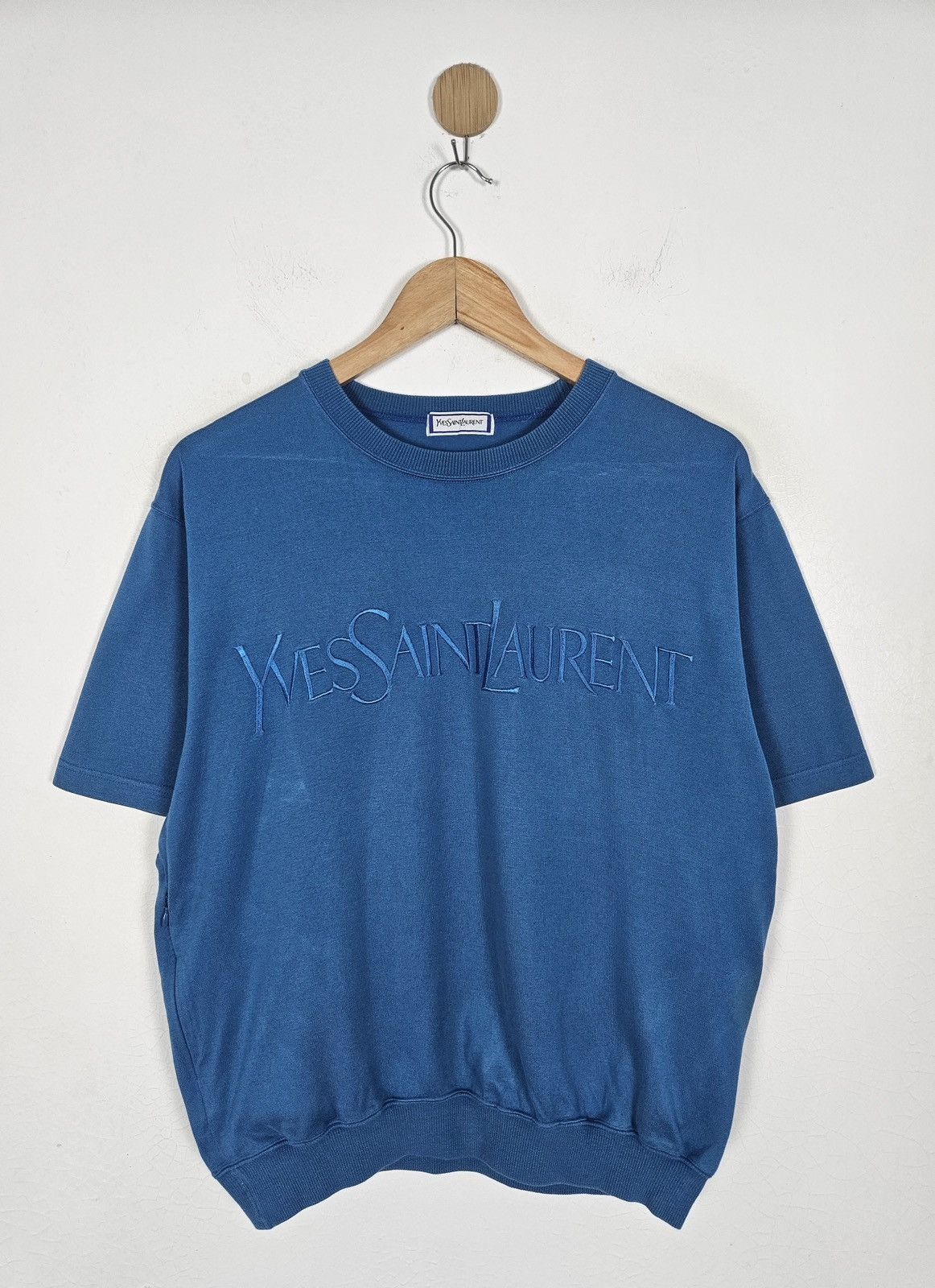 Yves Saint Laurent Vintage Yves Saint Laurent Ysl embroidery Sweatshirt Size US M / EU 48-50 / 2 - 1 Thumbnail