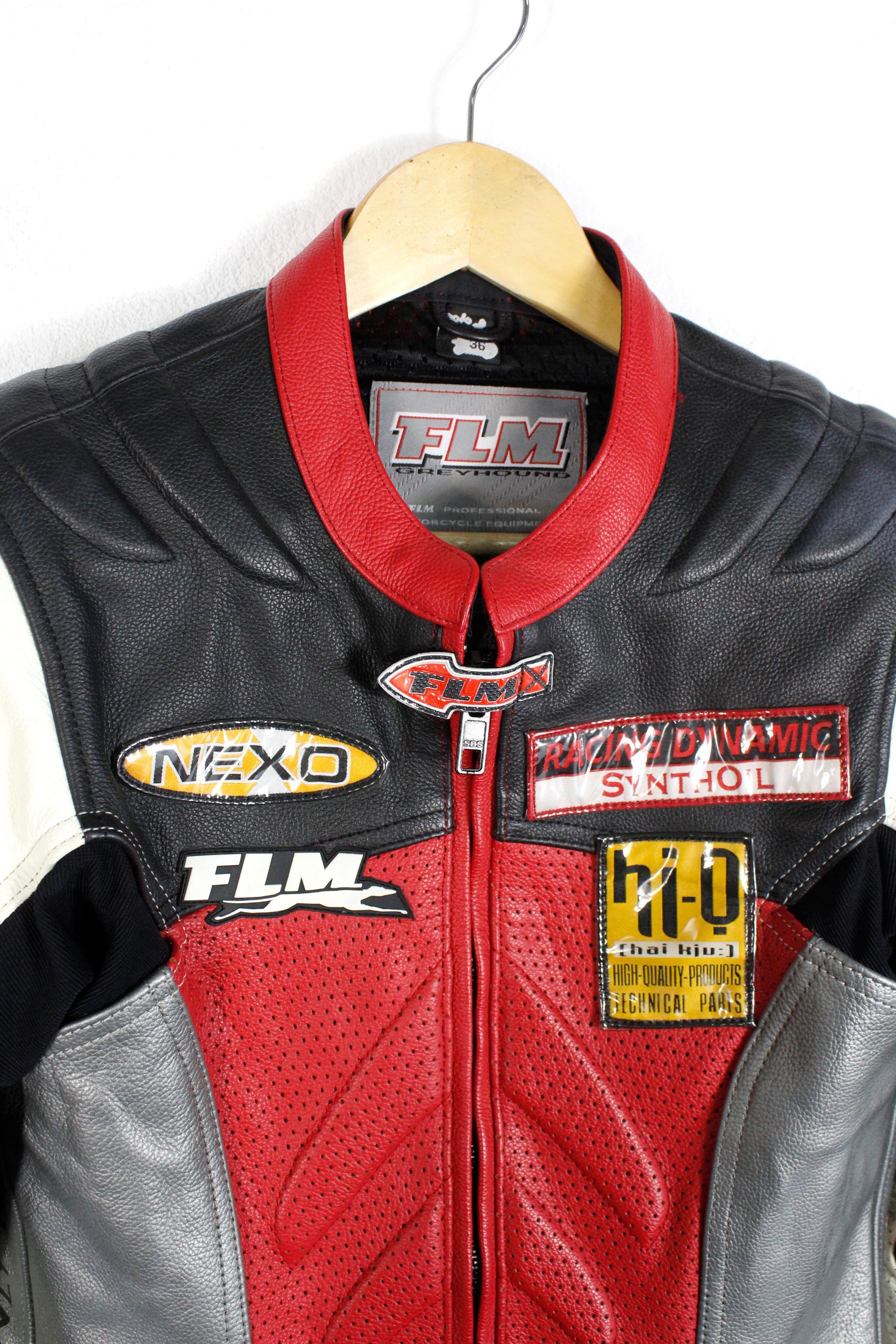 Leather Womens FLM POLO Nexo Racing Motocycle Leather Jacket Size XS / US 0-2 / IT 36-38 - 2 Thumbnail