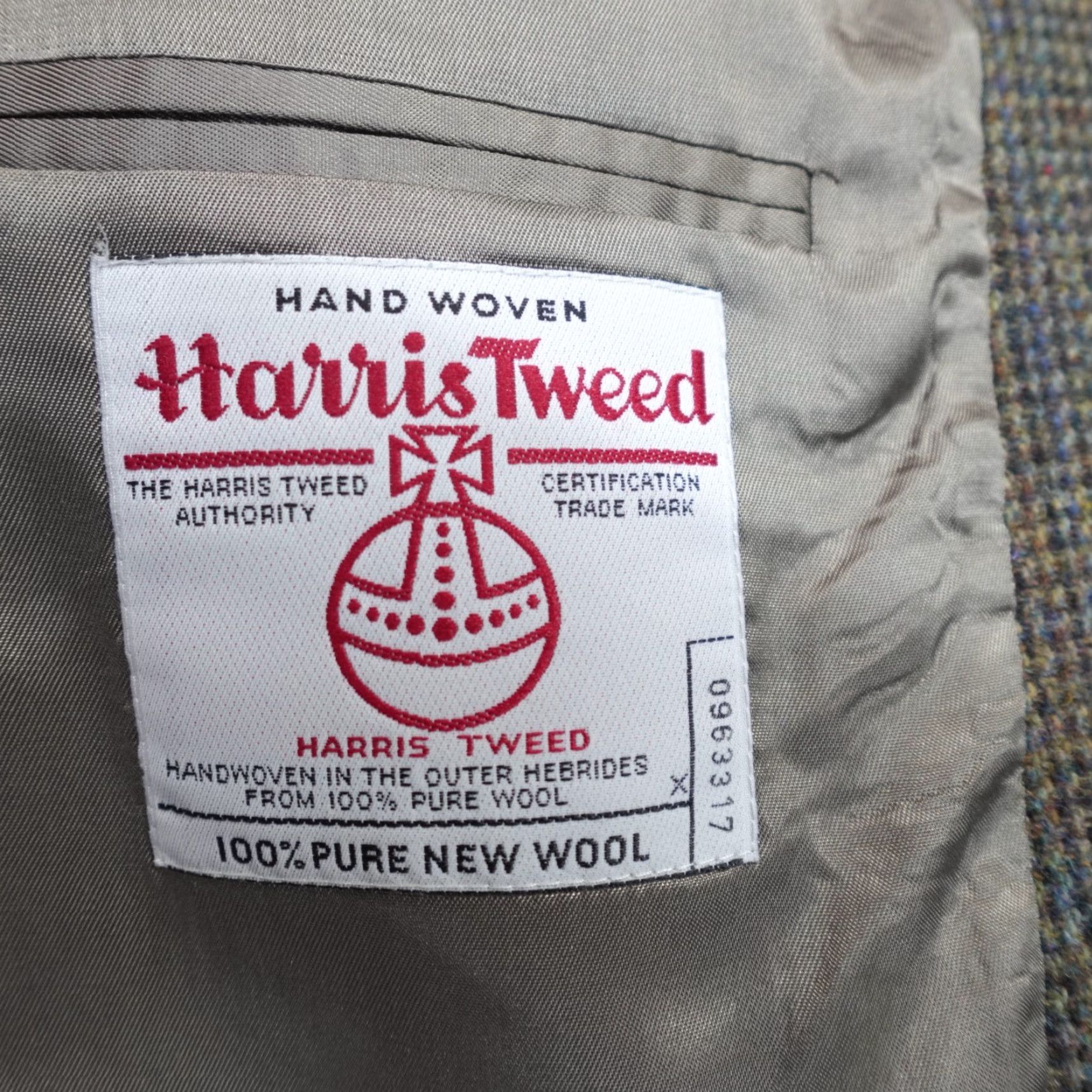 Harris Tweed Harris Tweed Sport Coat 42R Green Brown Wool Patch Pockets Blazer Men Notch Lapel Two-Button Single-Breasted Vintage? No Size 42R - 4 Thumbnail