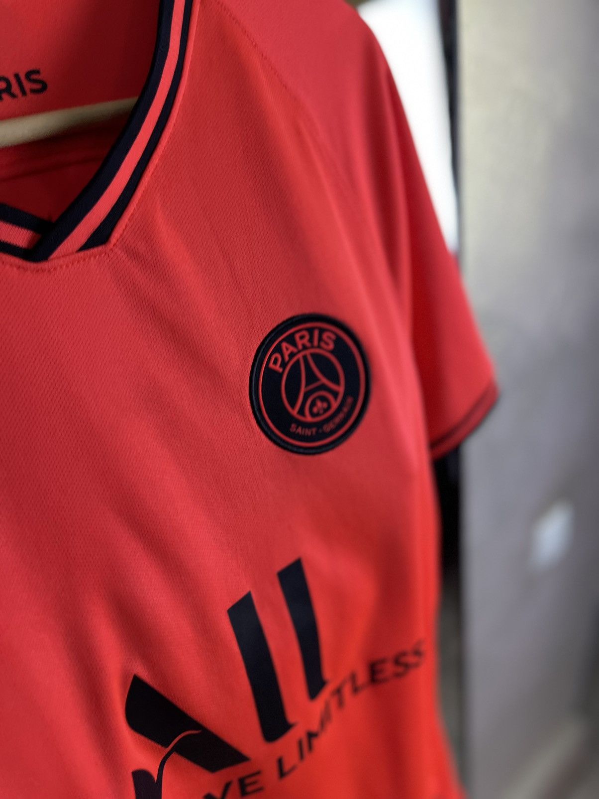 Jordan Brand Jordan x PSG 19/20 Infrared Away Jersey Stadium Shirt Size US L / EU 52-54 / 3 - 3 Thumbnail