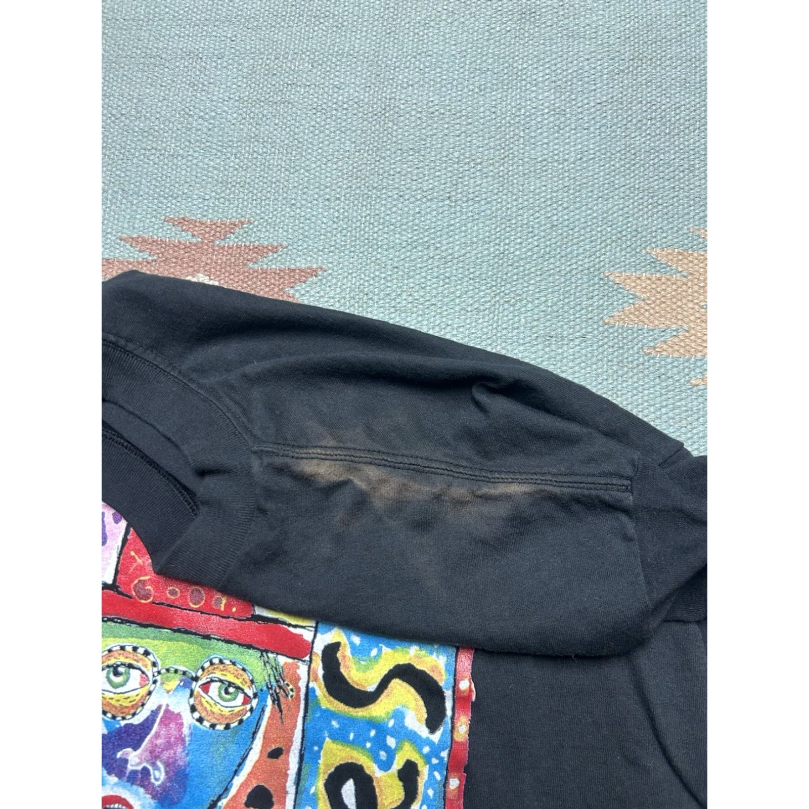 FRED VINTAGE 90s Fred Babb abstract art t shirt black XL Abstract Mens T-Shirt 90s Size US XL / EU 56 / 4 - 3 Thumbnail