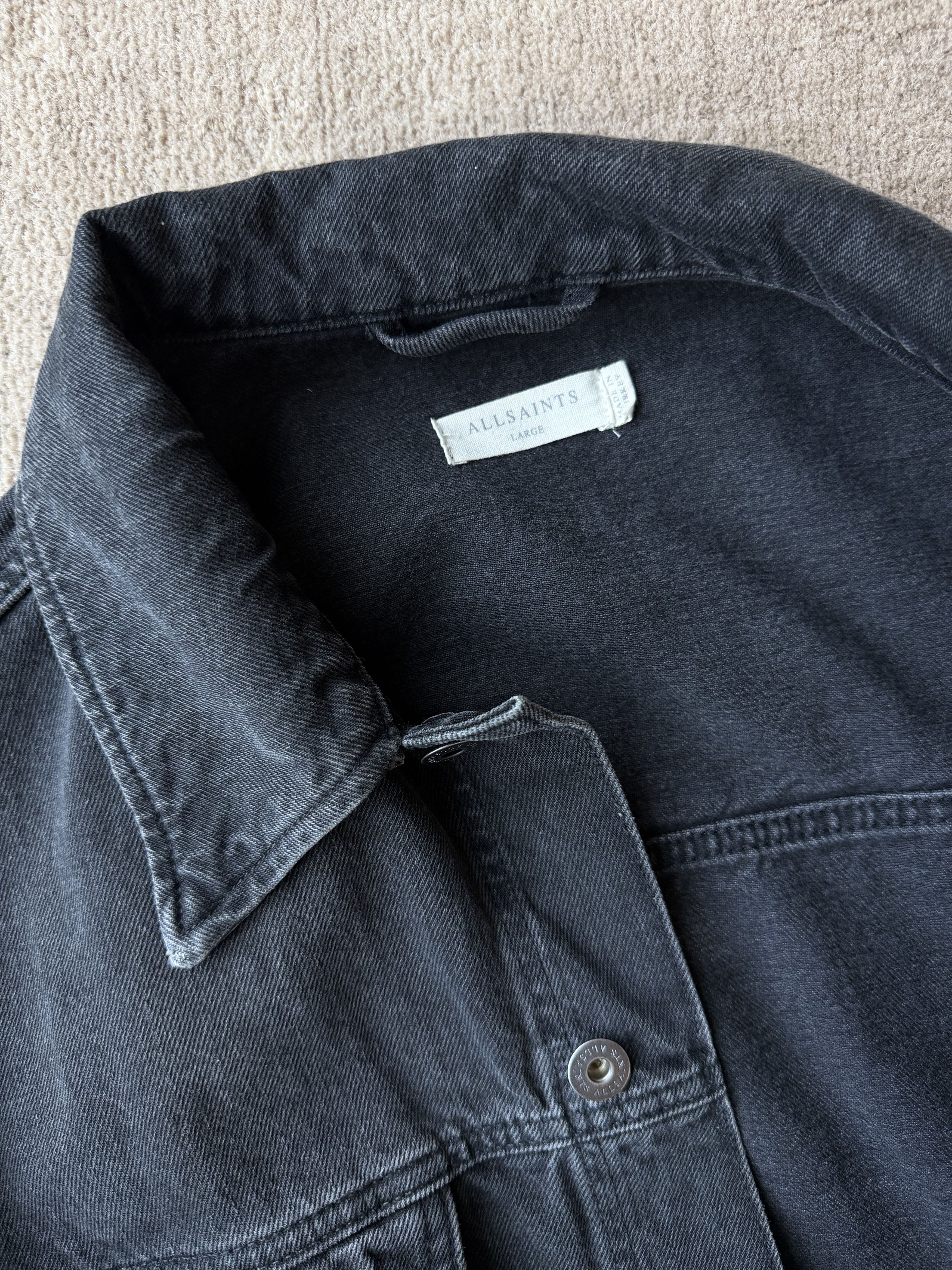 Allsaints ALL SAINTS Denim Trucker Jacket Size US L / EU 52-54 / 3 - 3 Thumbnail