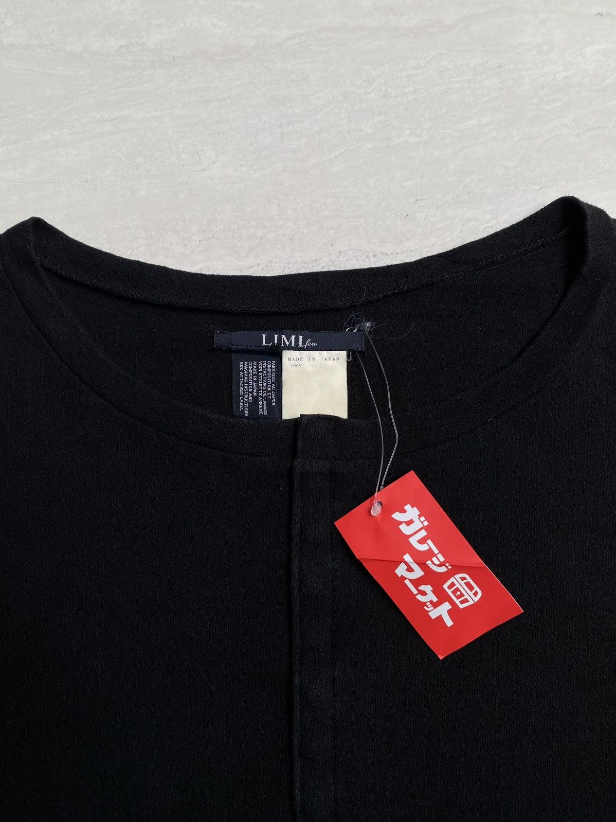 Yohji Yamamoto LIMI FEU Yohji Yamamoto Black T-shirt Size US XS / EU 42 / 0 - 5 Thumbnail