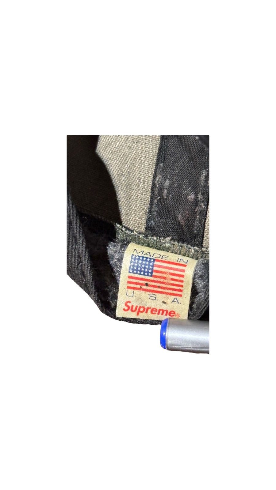 Supreme × Vintage Supreme Land Of The Free FW 2010 Camo Snapback Size ONE SIZE - 4 Thumbnail