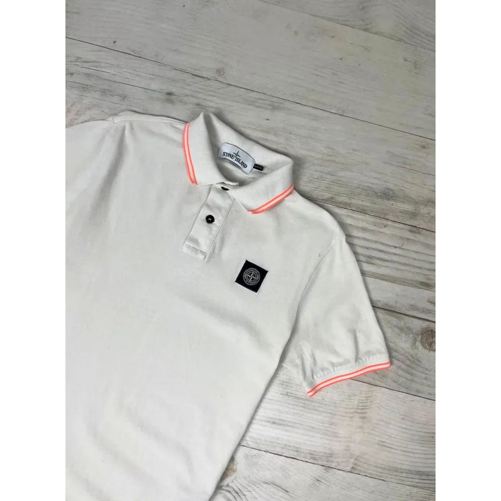 Stone Island Stone Island Polo Shirt Logo Men SZ M White Program Size US M / EU 48-50 / 2 - 5 Thumbnail