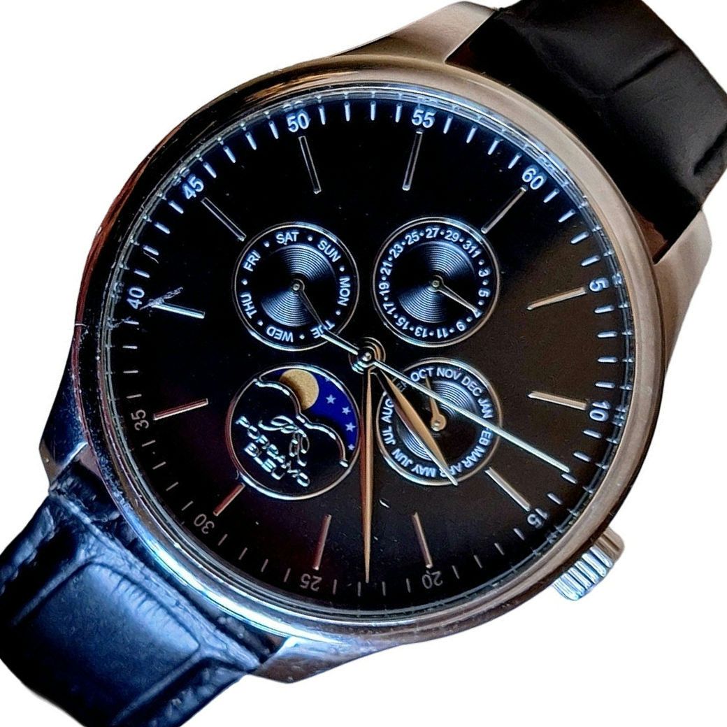 Other Porsamo Bleu Jonathan Luxury Men's Watch, Black 911BJOL Size ONE SIZE - 1 Thumbnail