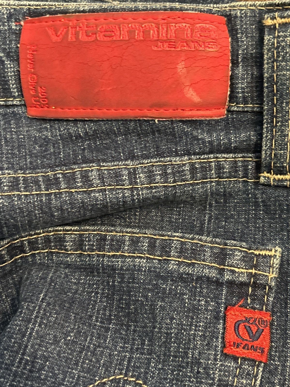 Vintage Flared Vitamina Jeans Made in Italy - size 12 (48) Size 36" / US 14 / IT 50 - 3 Thumbnail