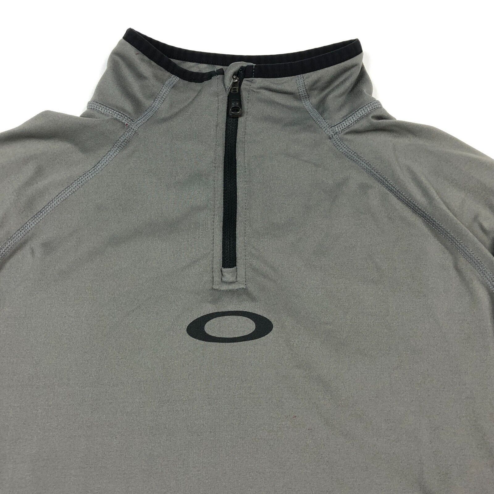Oakley × Vintage Oakley 1/4 Zip Pullover Lightweight Work Out Running Small Size US S / EU 44-46 / 1 - 2 Thumbnail