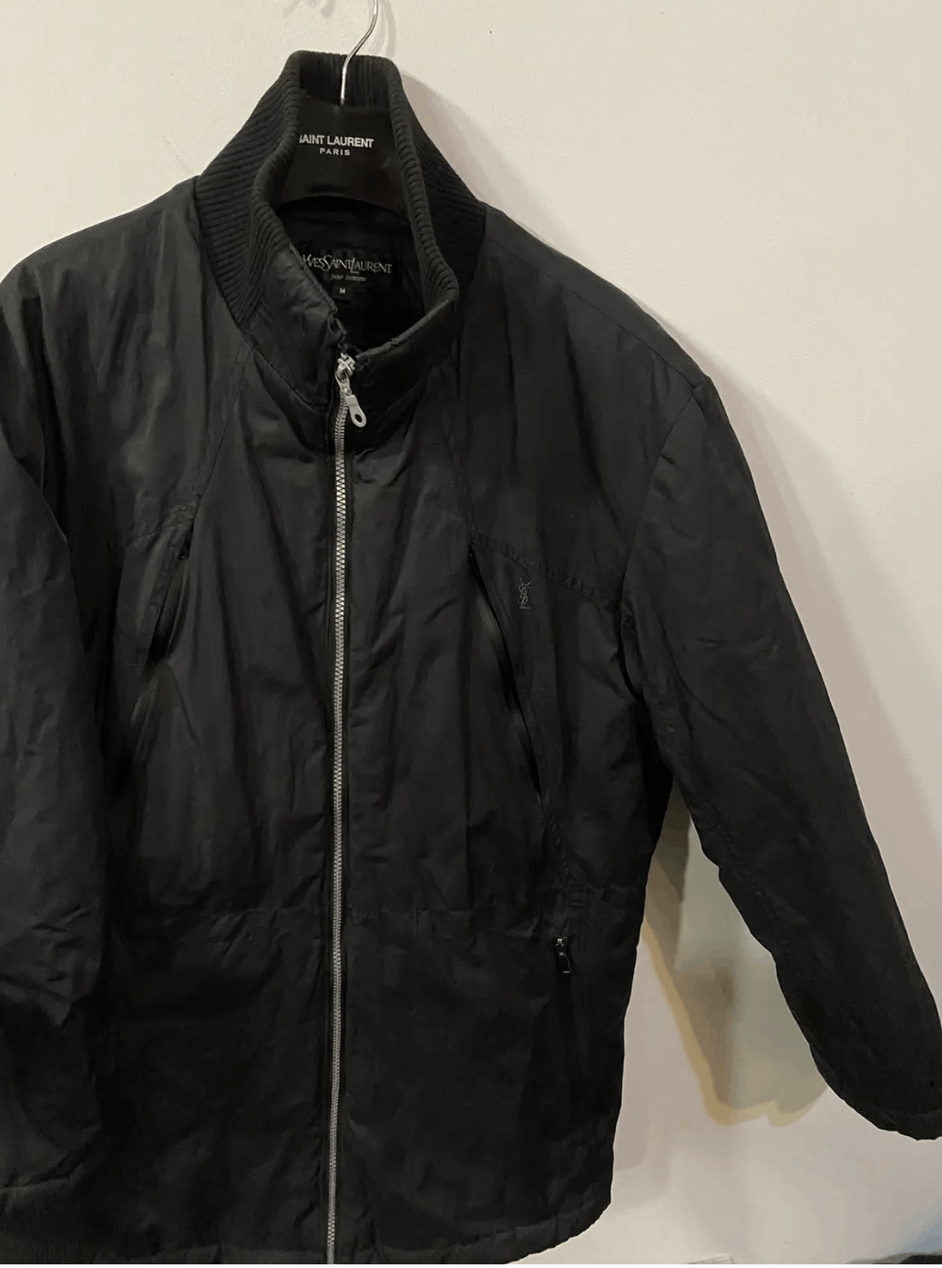 Vintage × Yves Saint Laurent Warm YSL Jacket Black Long Saint Laurent Parka Bomber winter Size US M / EU 48-50 / 2 - 4 Thumbnail