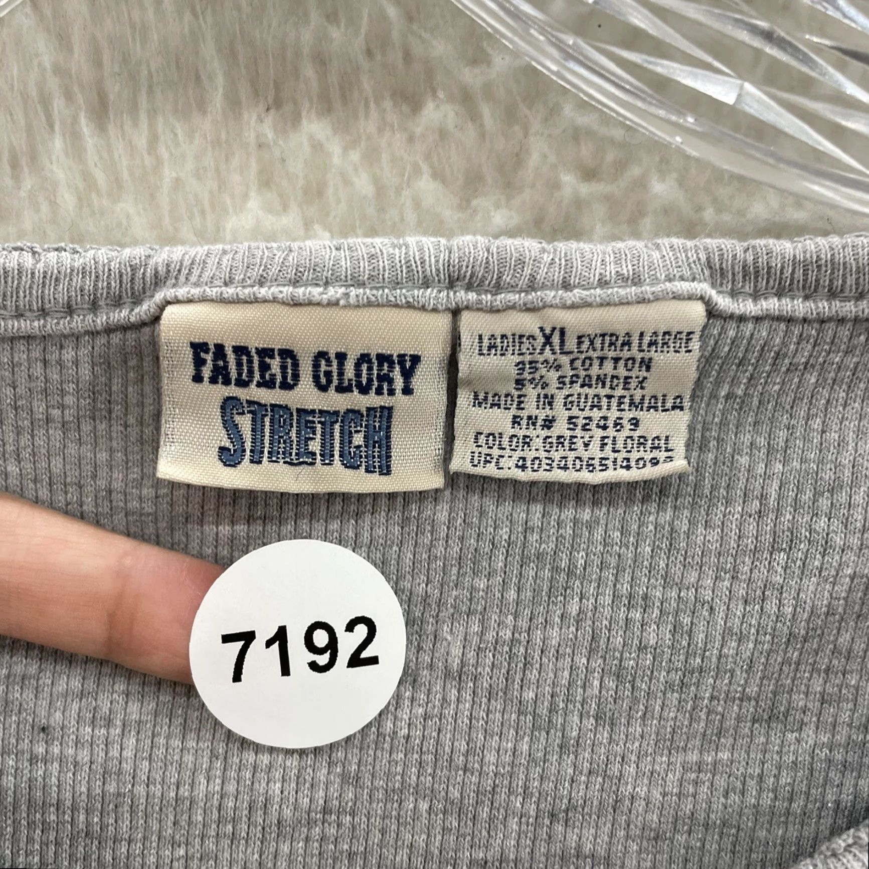 Faded Glory VINTAGE 90s Y2K Henley Top XL Thermal Waffle Knit Grey Ditsy Floral Fairy Grunge Shirt Mens Size XL / US 12-14 / IT 48-50 - 8 Thumbnail