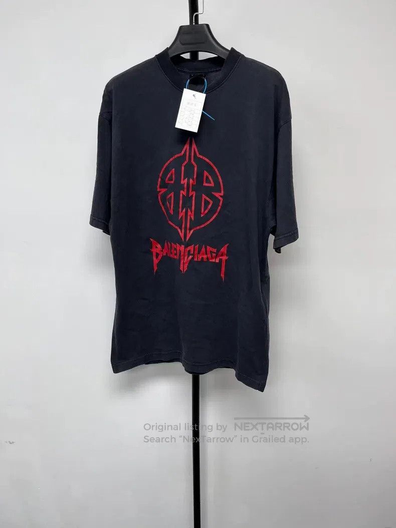 Balenciaga Letter Logo Pattern Printed Short Sleeve T-Shir