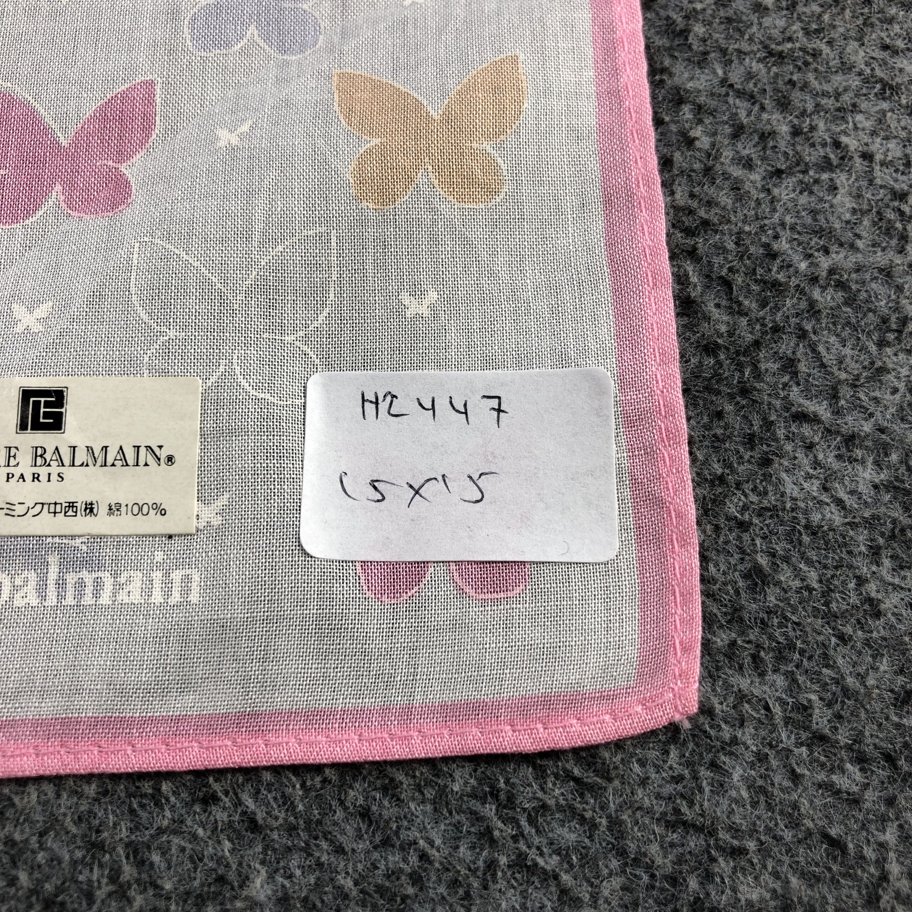 Pierre Balmain Pierre Balmain Floral Handkerchief Neckerchief Bandana H2447 Size ONE SIZE - 5 Thumbnail