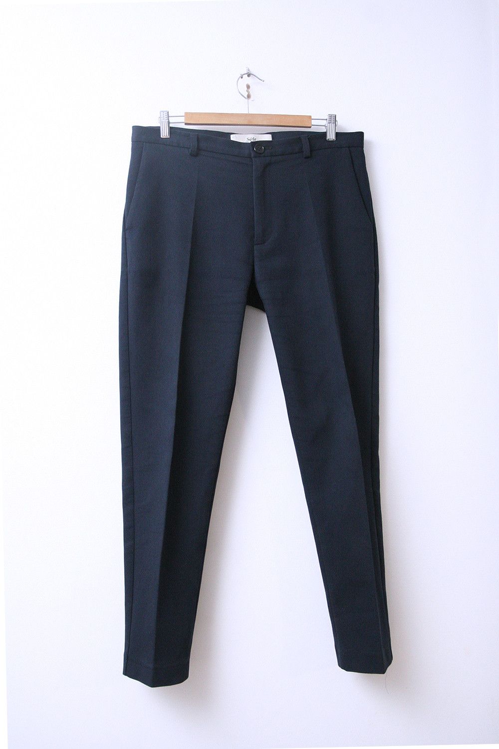 Sefr Sefr Harvey Casual Formal Chino Trousers Navy Blue Pants L Size US 34 / EU 50 - 1 Thumbnail