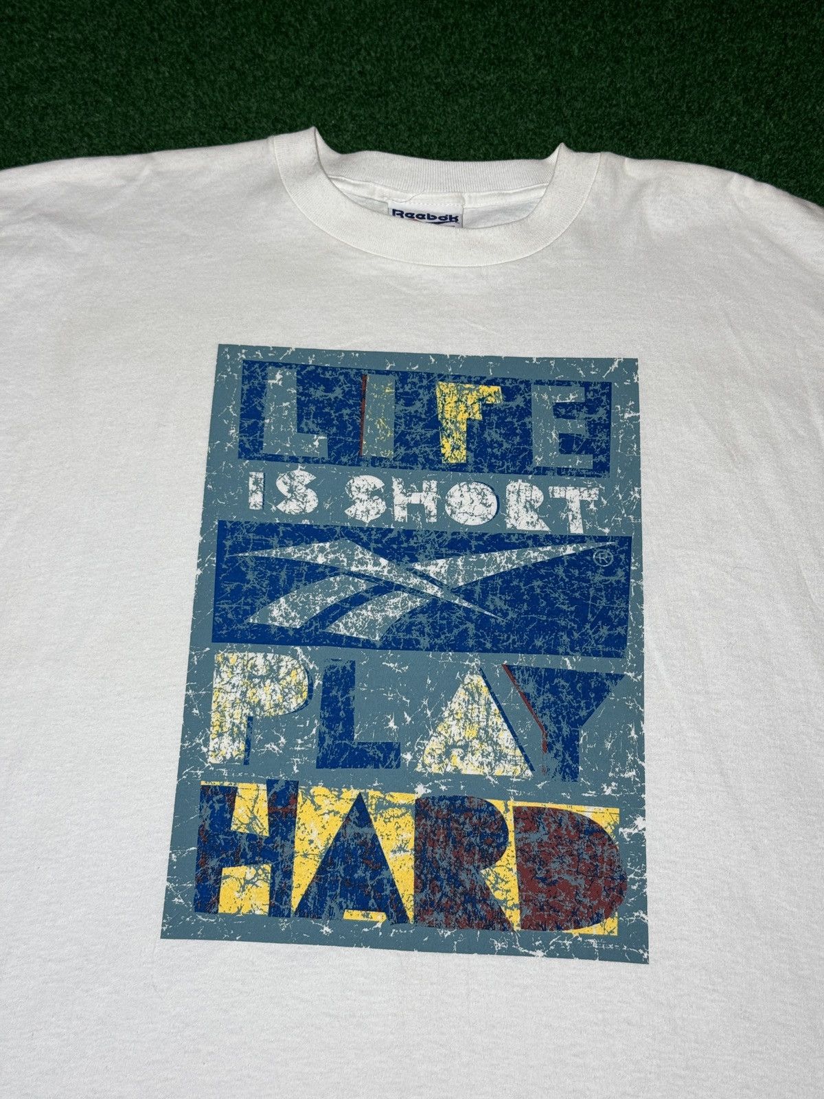Reebok Reebok Like Is Short Play Hard NWT 90s XL T Shirt RARE Size US XL / EU 56 / 4 - 2 Thumbnail