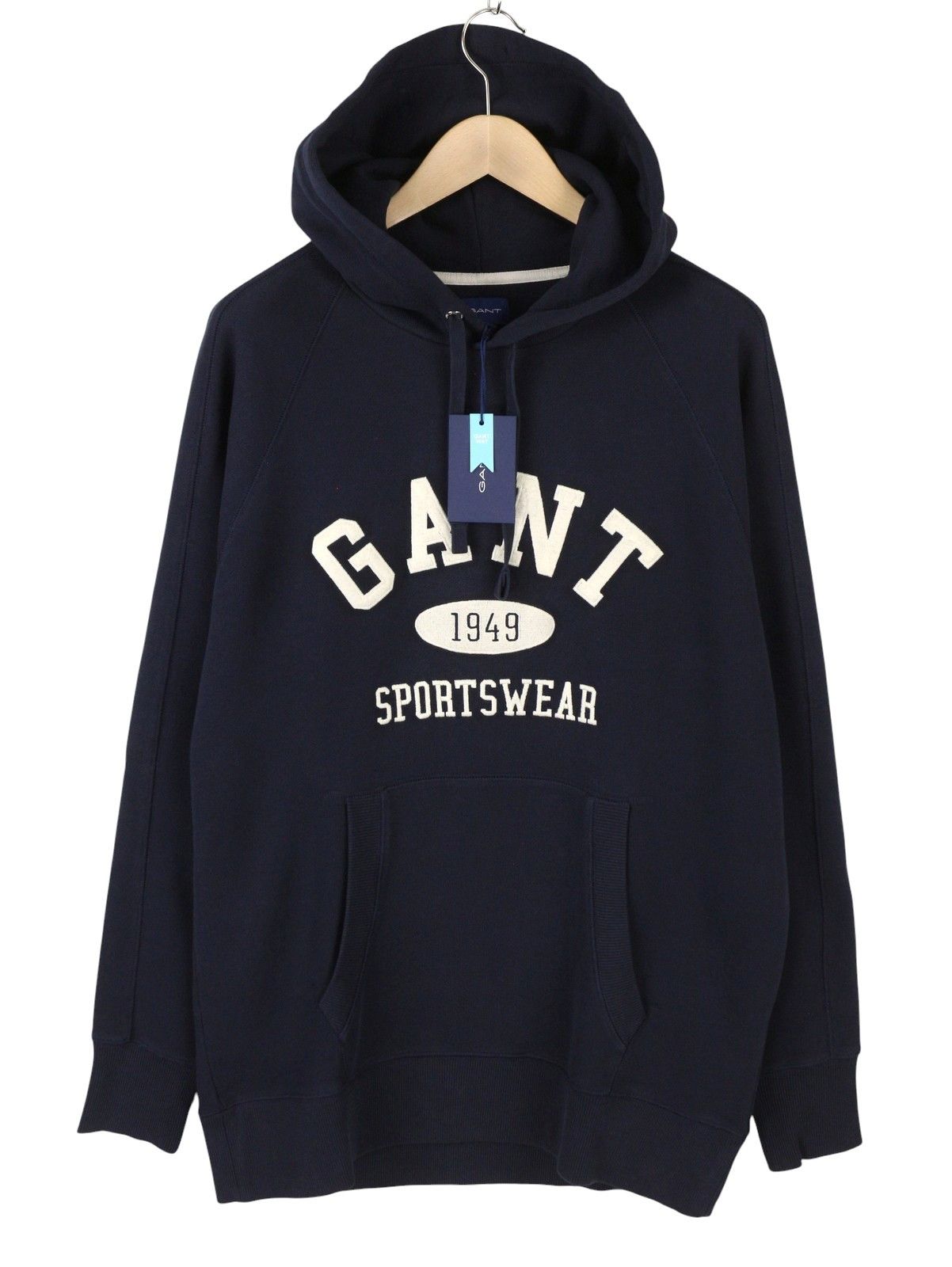 Gant COLLEGIATE SWEAT L Evening Blue Cotton Hoodie 87322 Size US L / EU 52-54 / 3 - 1 Thumbnail