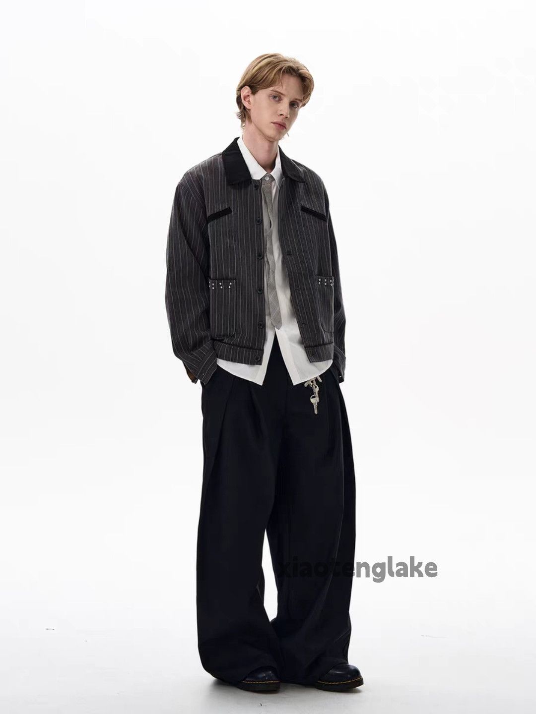 Vintage Unisex outdoor utility punk hiphop yuppie striped jacket Size US XL / EU 56 / 4 - 2 Thumbnail