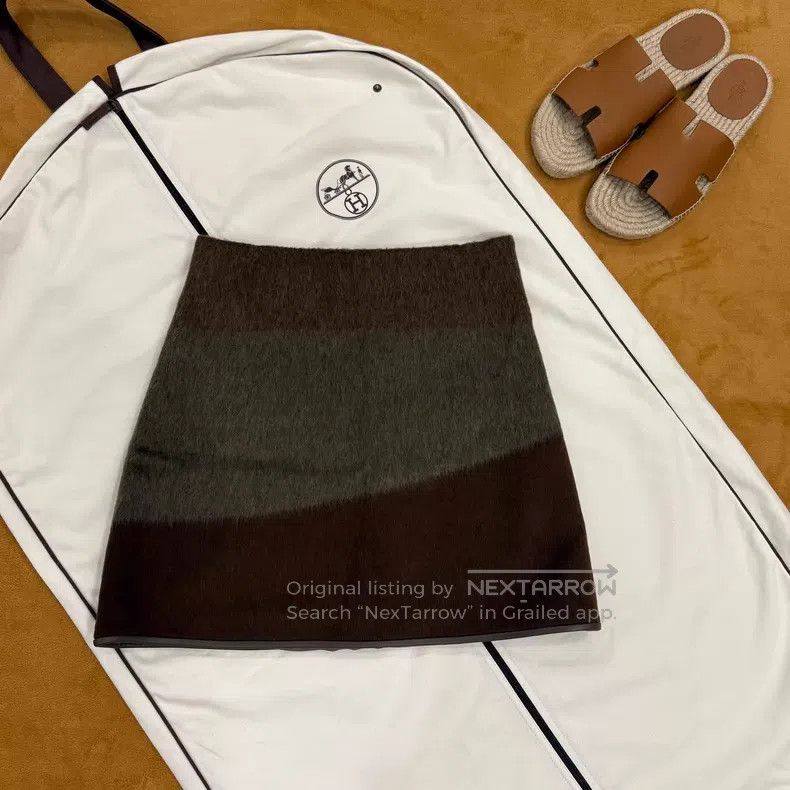 Hermes Hermes Cashmere Mohair Three Tone Short Skirt Size 24" / US 00 / IT 34 - 1 Thumbnail