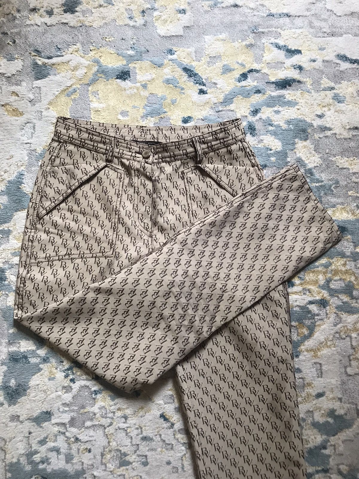 Bottega Veneta Bottega Veneta logo monogram trousers Size 27" / US 4 / IT 40 - 15 Thumbnail