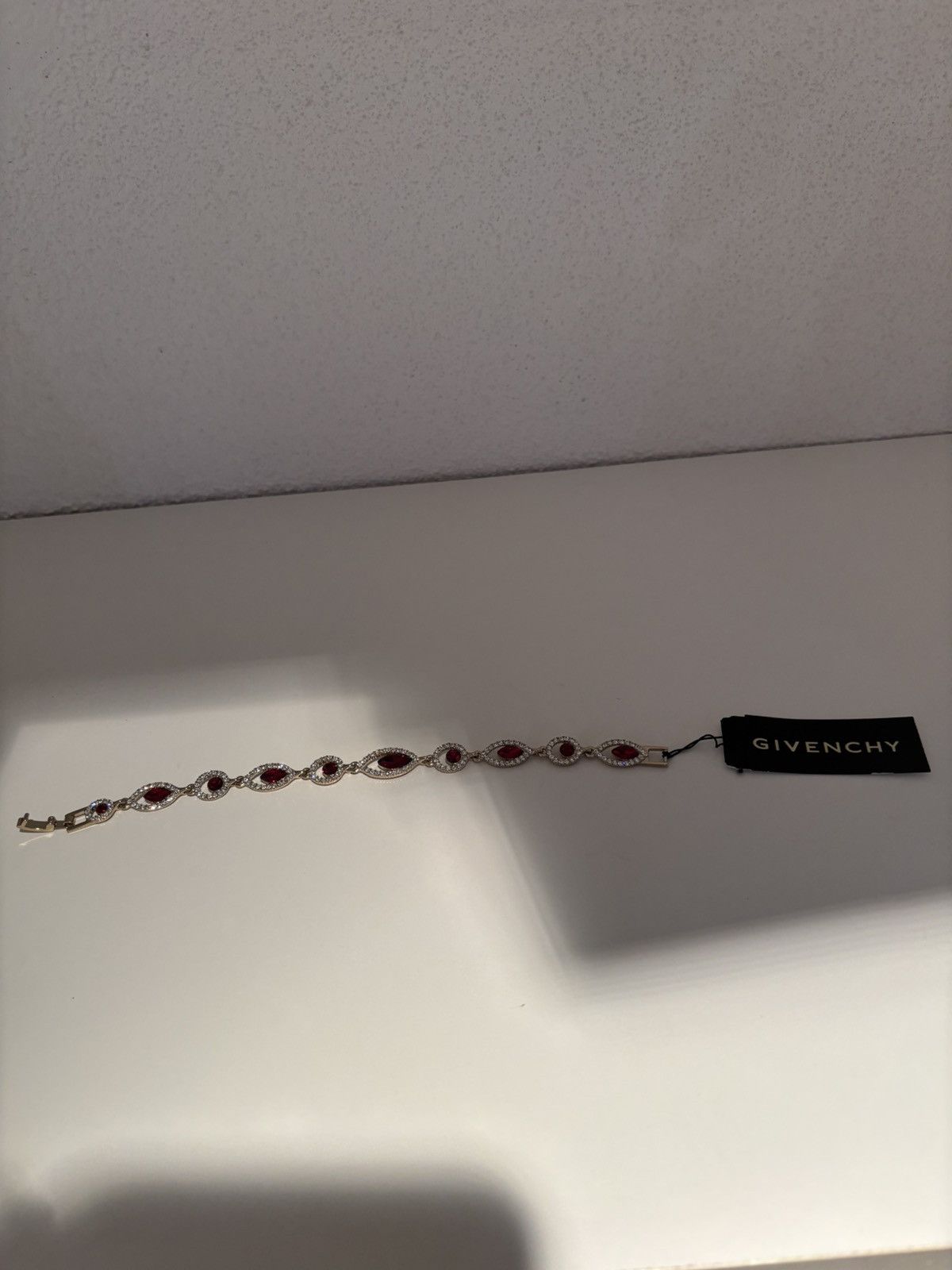 Givenchy Silver-Tone Pave & Color Crystal Flex Bracelet