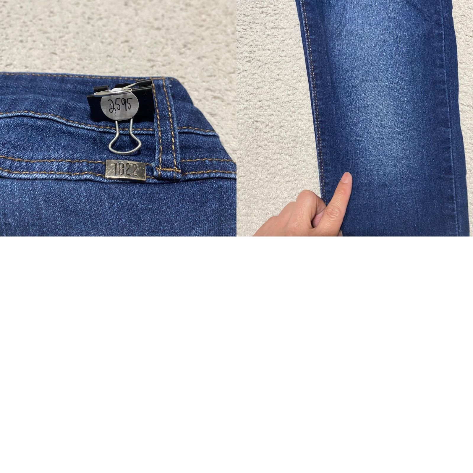Vintage 1822 Denim Jeans Womens sz 8 Blue Denim Dark Wash Adrianna Skinny Mid Rise Size 30" / US 8 / IT 44 - 9 Thumbnail