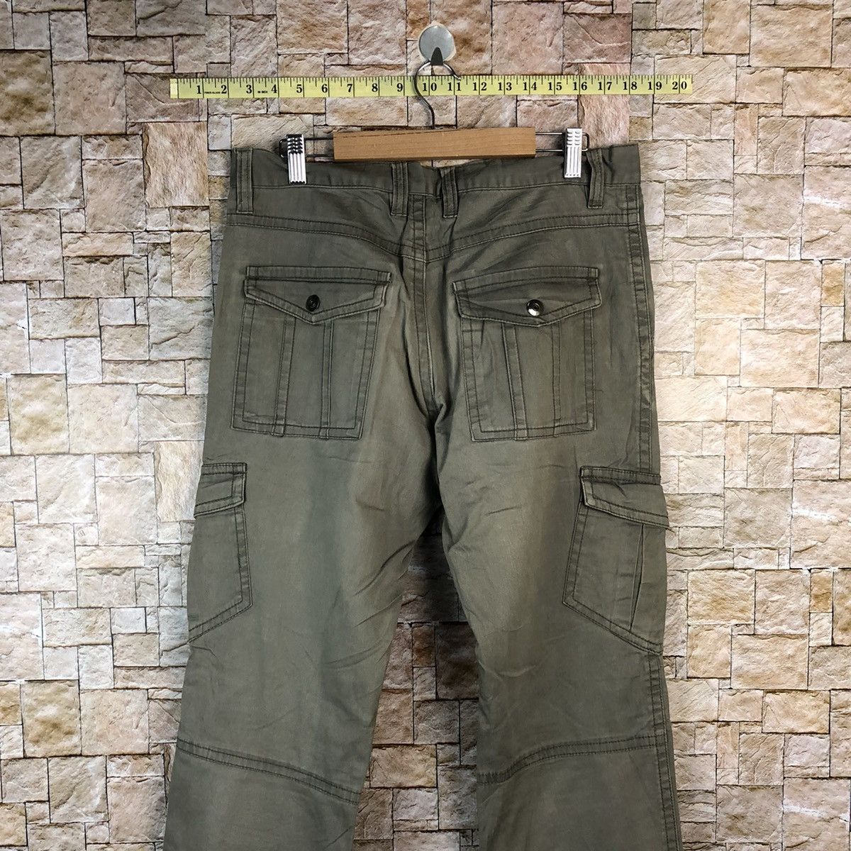 Japanese Brand Japanese Brand Green Cargo Multipocket Pants #A1027 Size US 32 / EU 48 - 17 Thumbnail