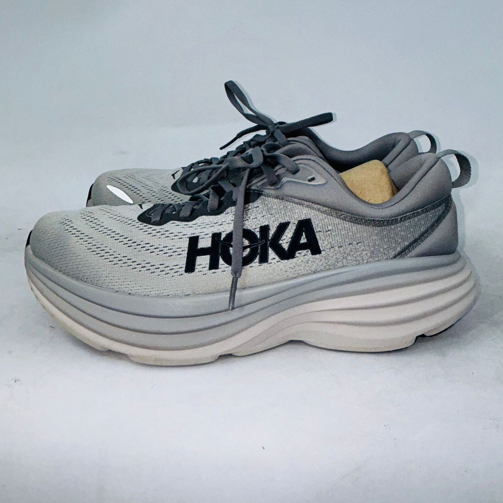 Hoka HOKA MENS BONDI 8 "SHARKSKIN" LIGHT RUNNING SHOES SIZE 10D Size US 10 / EU 43 - 4 Thumbnail