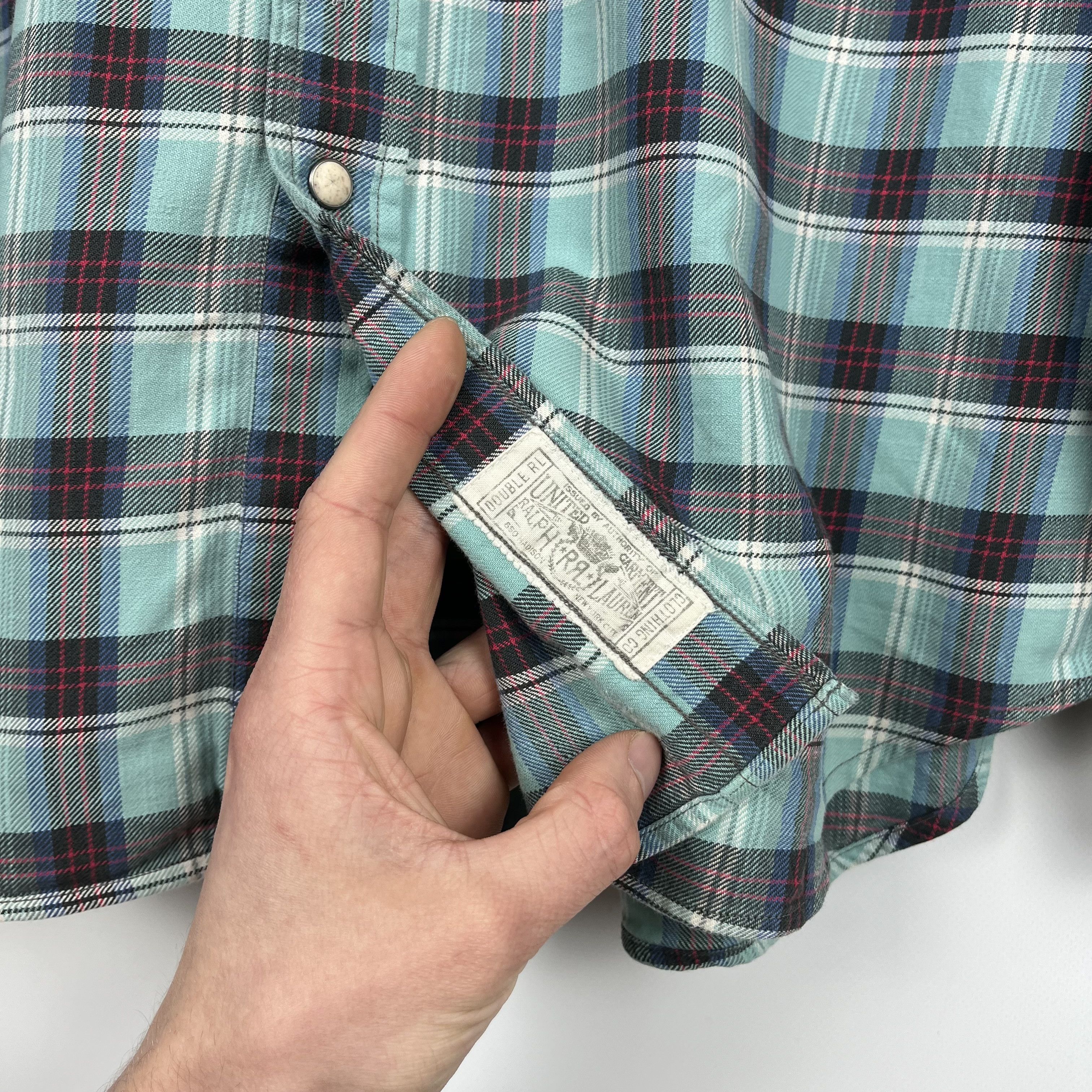 RRL Ralph Lauren RRL Ralph Lauren Western Checkered Long Sleeve Shirt Size US XL / EU 56 / 4 - 11 Thumbnail