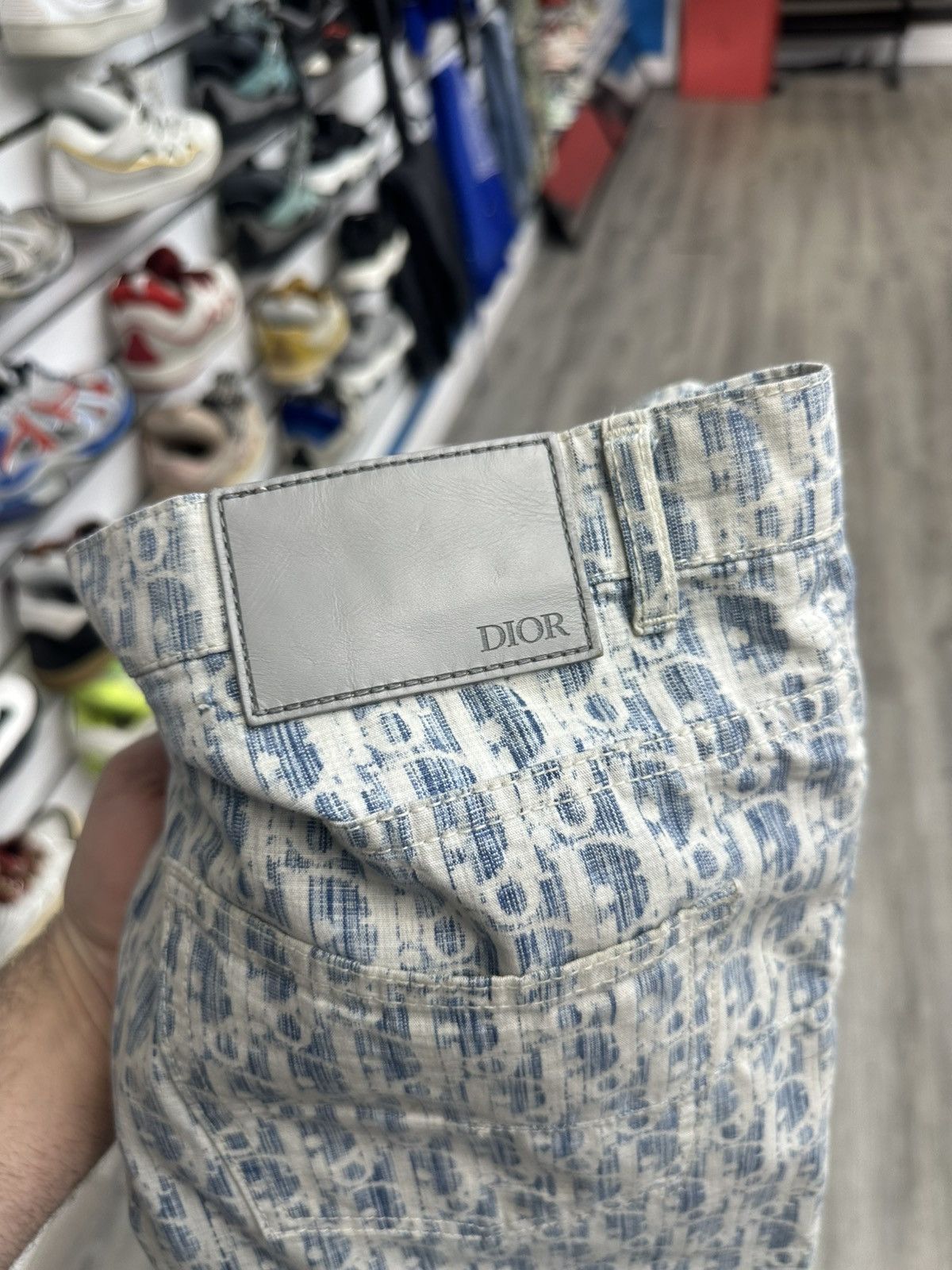 Dior Dior Blue Monogram Denim Slim Jeans Size US 30 / EU 46 - 4 Thumbnail