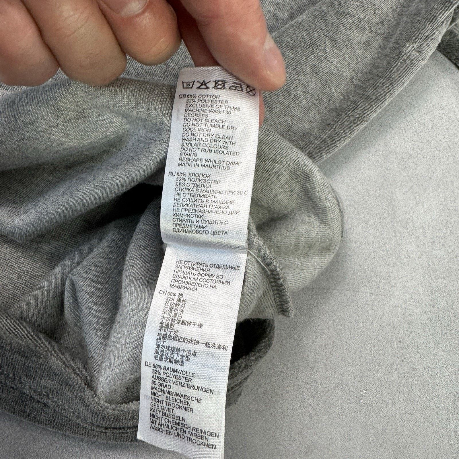 Reiss Reiss Men Grey Velure Polo Zip T Shirt Size L Size US L / EU 52-54 / 3 - 11 Thumbnail