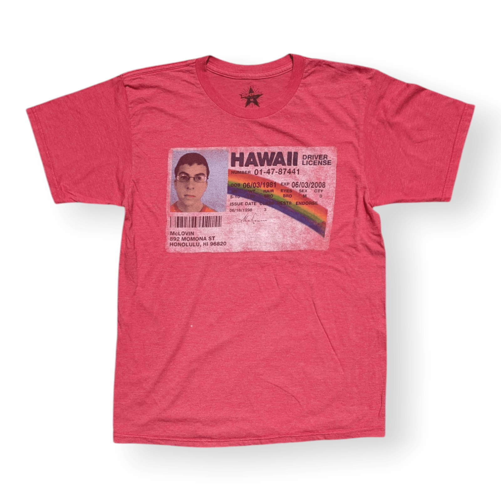Mad Engine McLovin Driver License Super Bad Movie T shirt Size US M / EU 48-50 / 2 - 1 Thumbnail