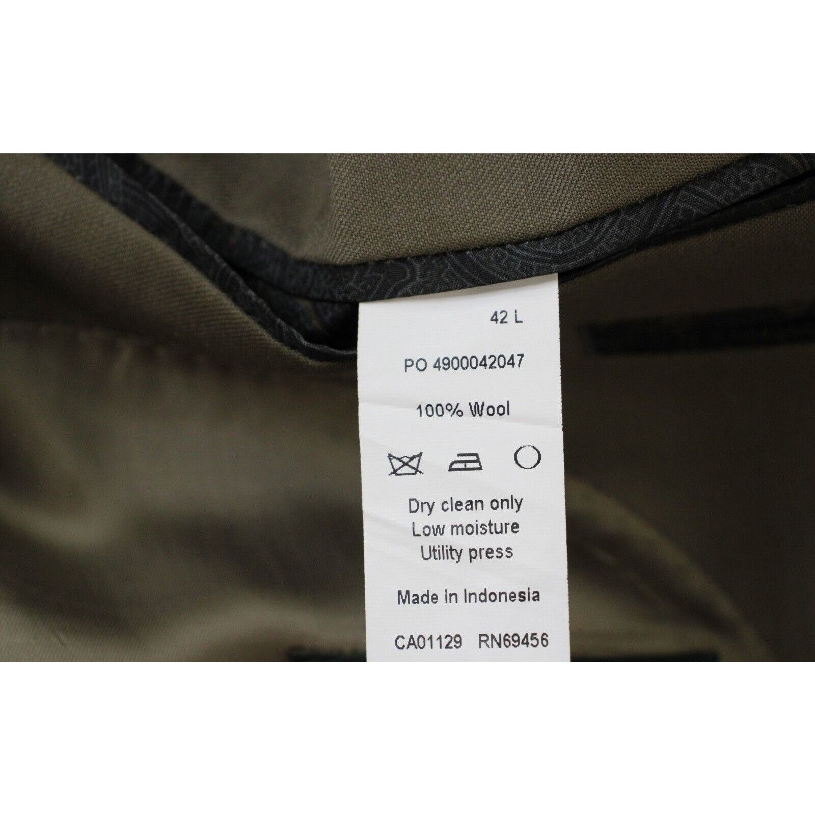 Lauren Ralph Lauren Lauren Ralph Lauren Blazer Mens 42L Beige 100% Wool Size 42L - 6 Thumbnail